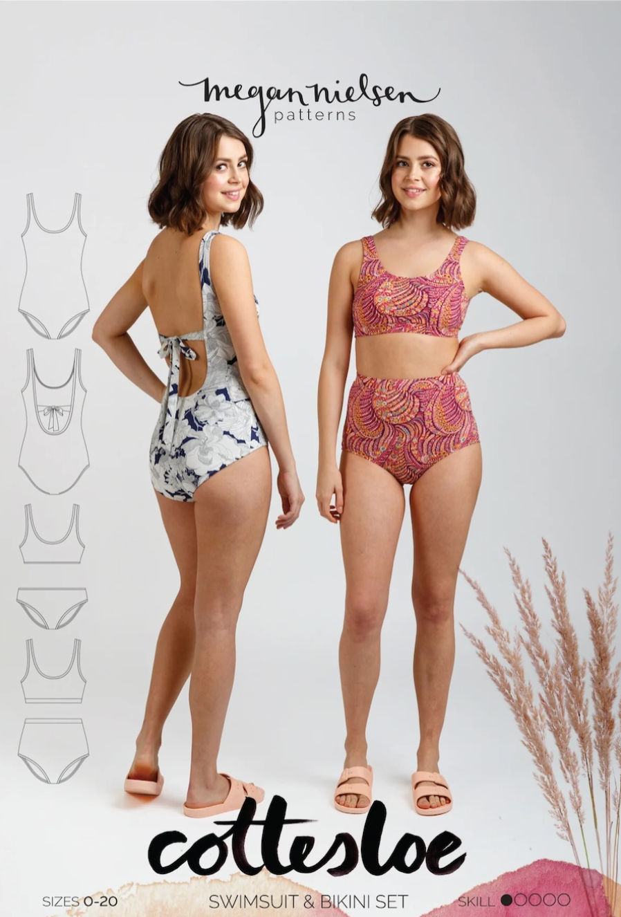 Cottesloe Swimsuit Kit - Red Swim Jersey-Sewing Kit-Flying Bobbins Haberdashery