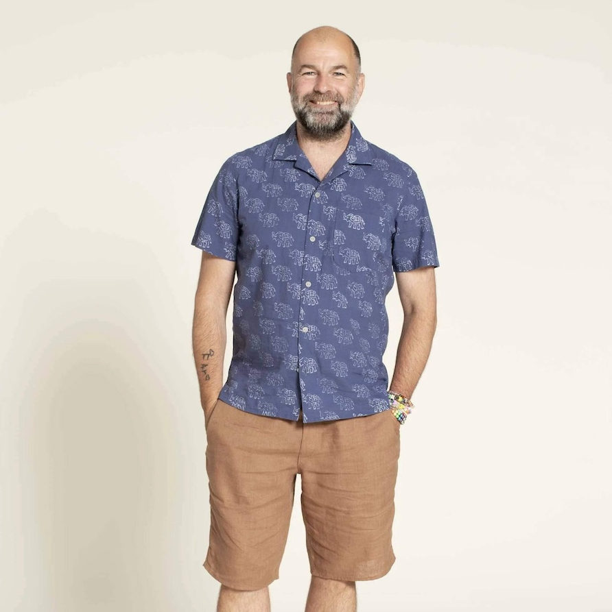 Tropical Shirt Kit - Province Linen Blend in Khaki-Sewing Kit-Flying Bobbins Haberdashery