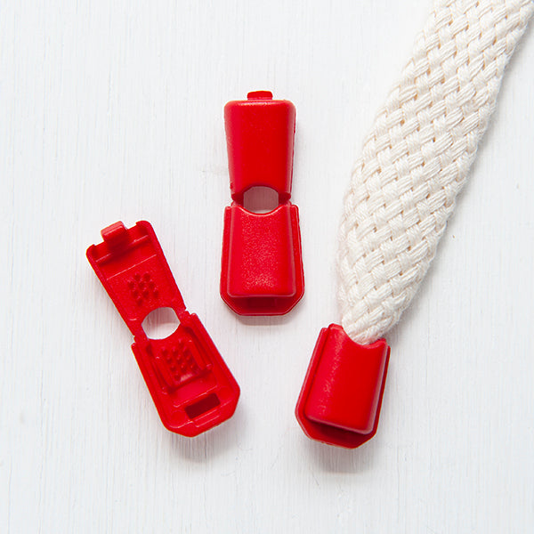 8mm Clip-On Cord Ends, Pair-Cord-Flying Bobbins Haberdashery