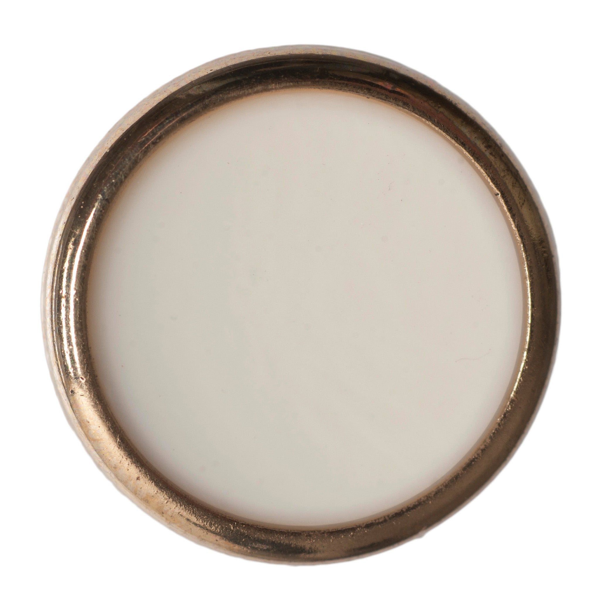 Hemline, Pack of 4 x 15mm, Enamel Buttons - Ivory-Button-Flying Bobbins Haberdashery