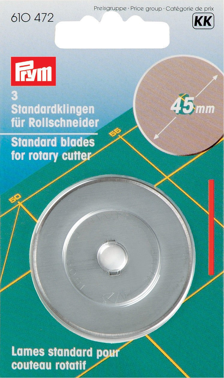 45mm Prym Rotary Blades x 3-Rotary Blades-Flying Bobbins Haberdashery