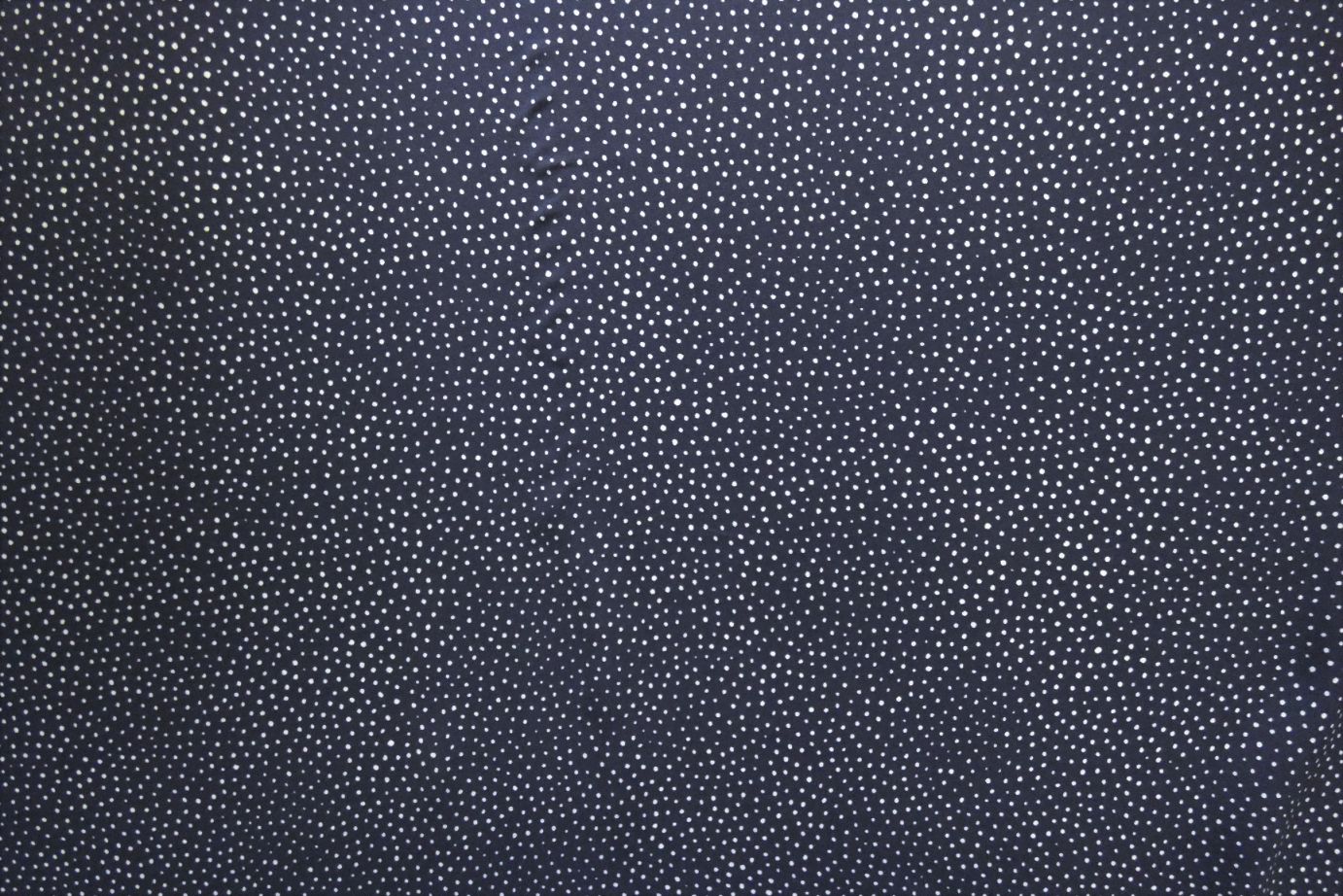 Lady McElroy Raining Dots Viscose Challis Lawn in Navy-Viscose Challis-Flying Bobbins Haberdashery