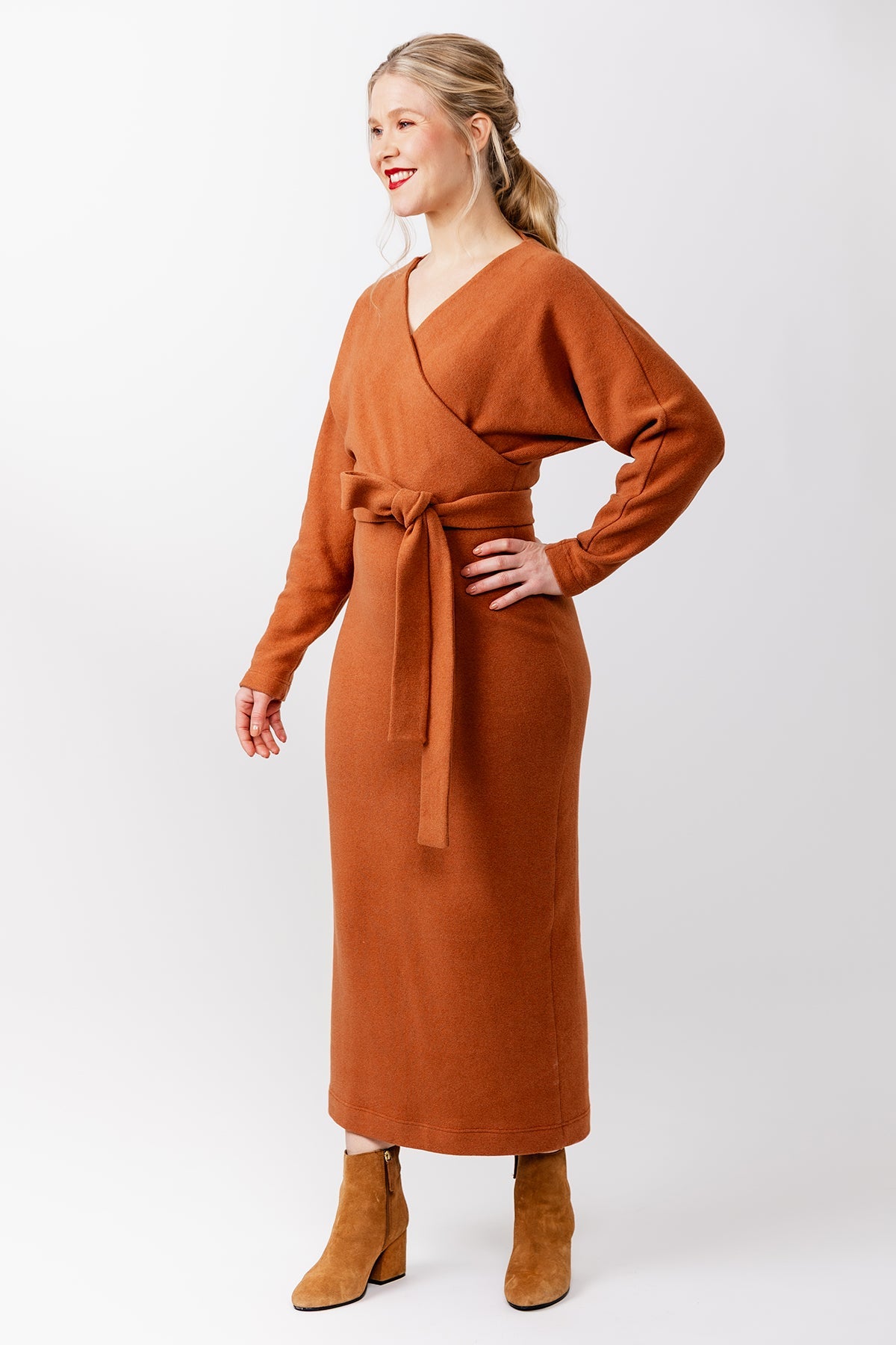 Kajo Batwing Wrap Sweater & Dress-Flying Bobbins Haberdashery