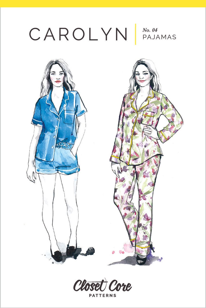 Closet Core Patterns, Carolyn Pyjamas-Pattern-Flying Bobbins Haberdashery