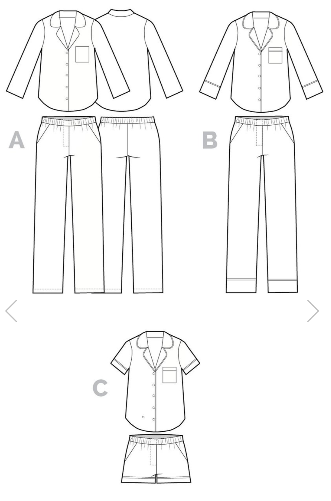 Closet Core Patterns, Carolyn Pyjamas-Pattern-Flying Bobbins Haberdashery