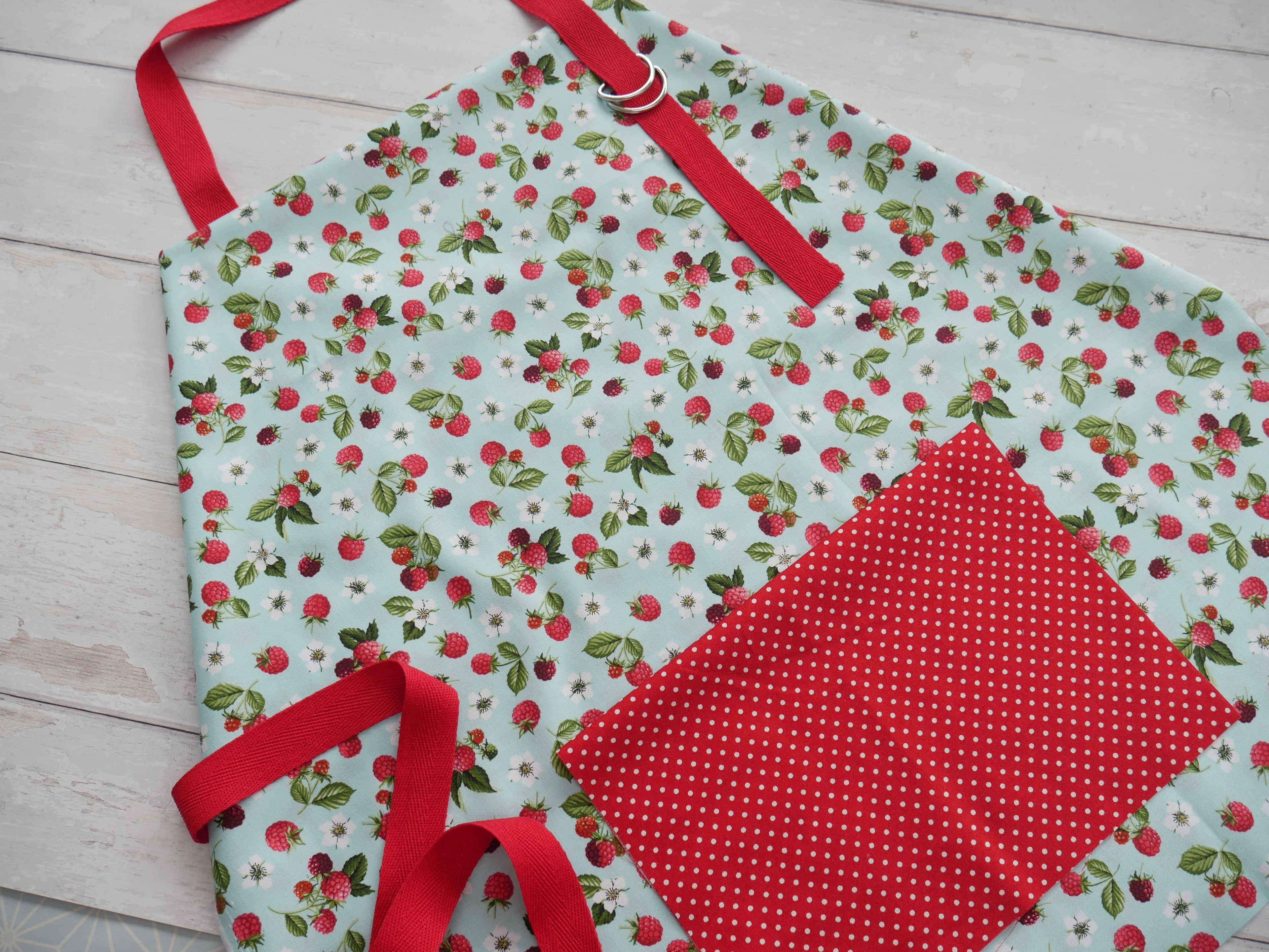 Apron Making Kit - Raspberries-Sewing Kit-Flying Bobbins Haberdashery