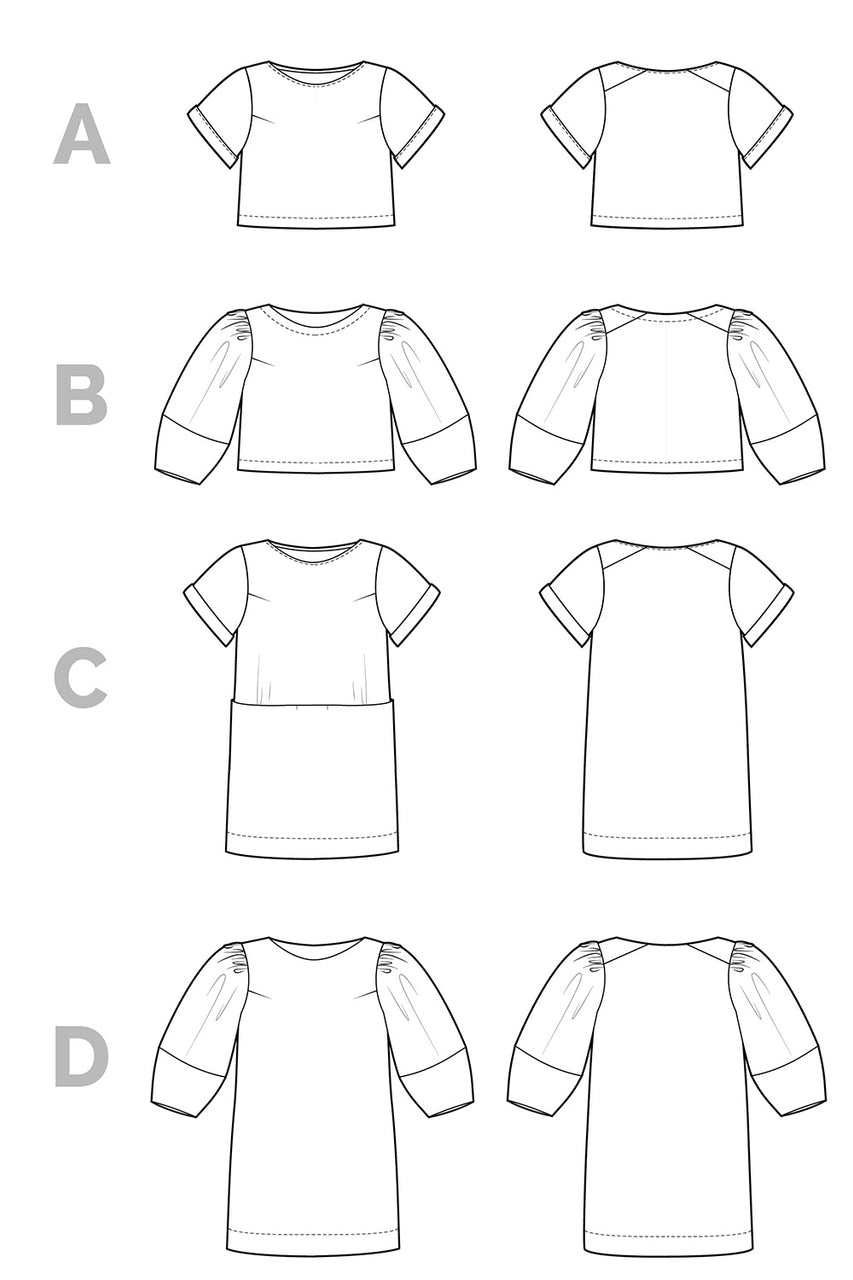 Closet Core Patterns, Cielo Top and Dress-Pattern-Flying Bobbins Haberdashery