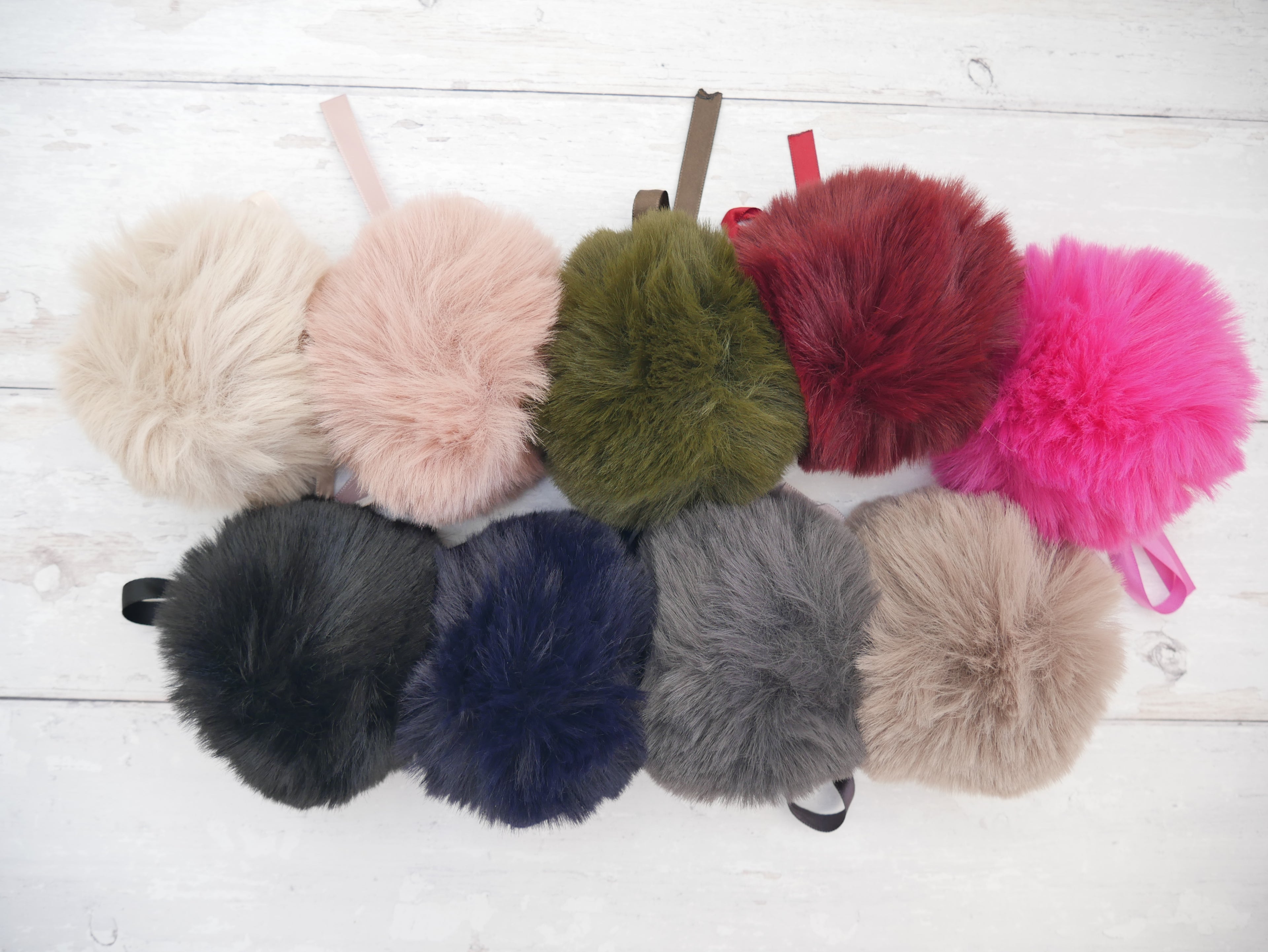 Fur Pom Pom, Blush-Flying Bobbins Haberdashery