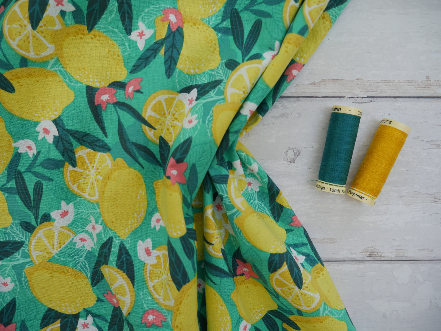 Gone Wild Lemons - 100% Cotton, £9.50 pm-Cotton-Flying Bobbins Haberdashery