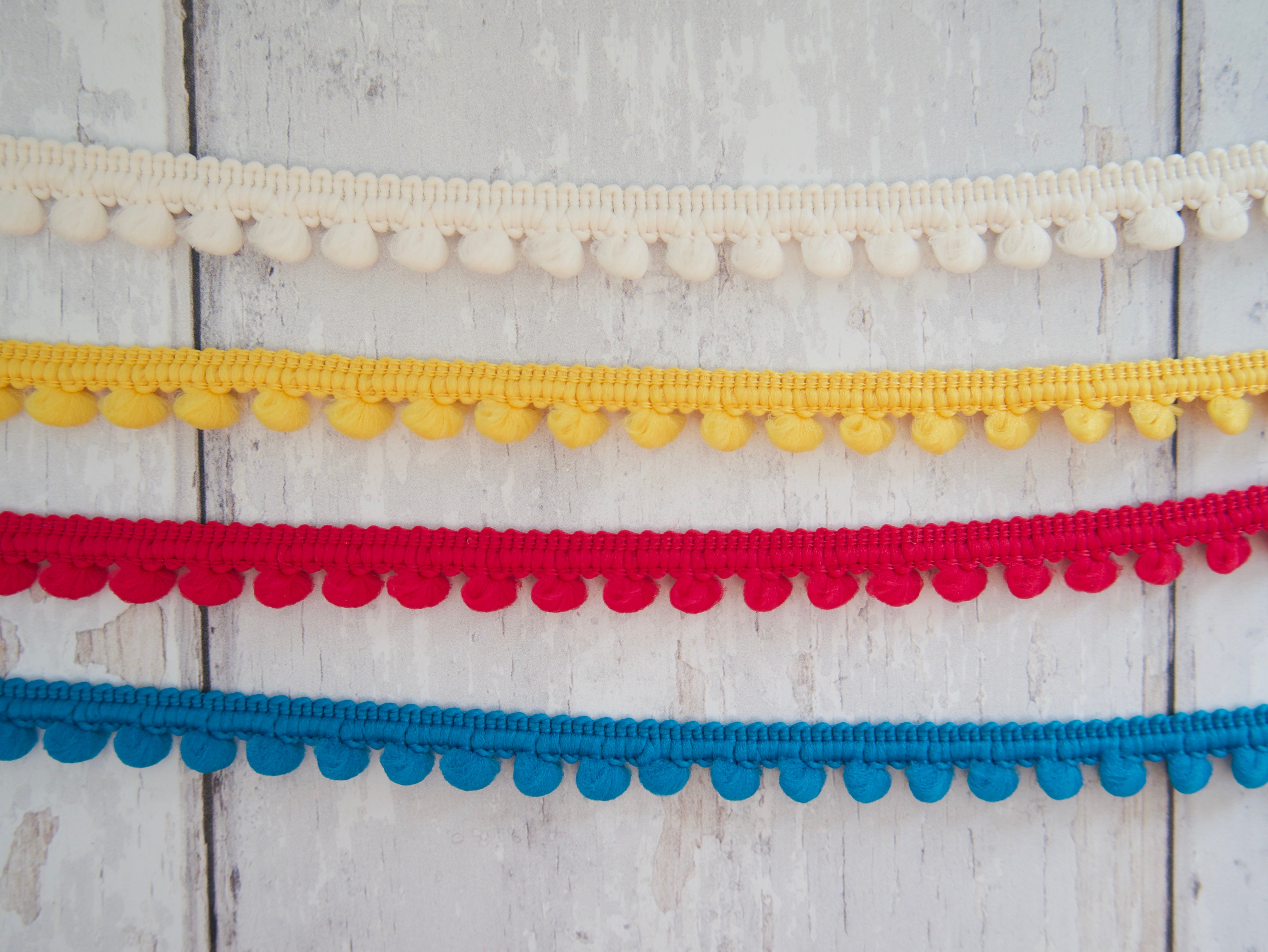 6mm Pom-Pom Trim-Braid-Flying Bobbins Haberdashery