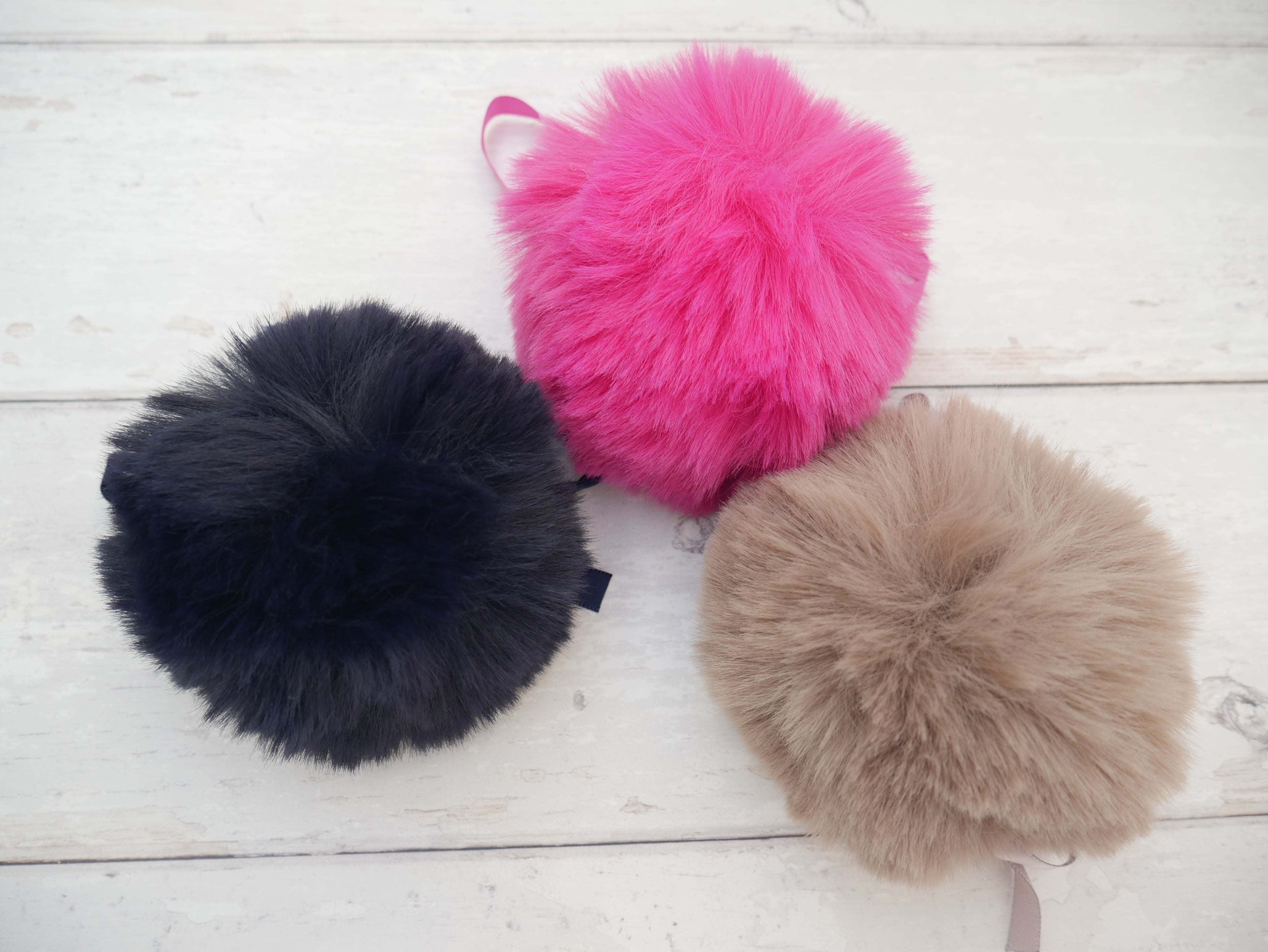 Fur Pom Pom, Blush-Flying Bobbins Haberdashery