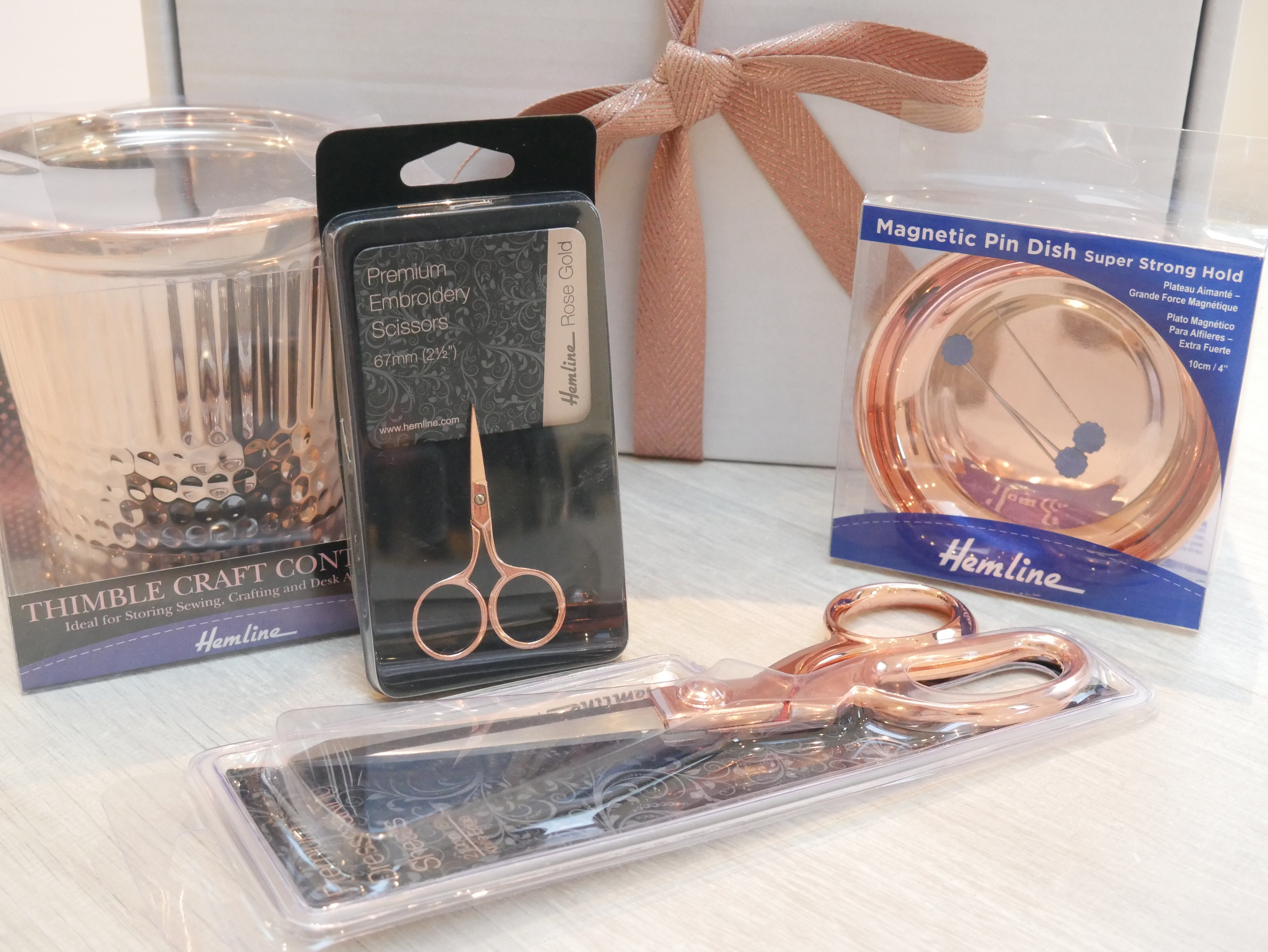 The Flying Bobbins Rose Gold Gift Box-Gift Box-Flying Bobbins Haberdashery