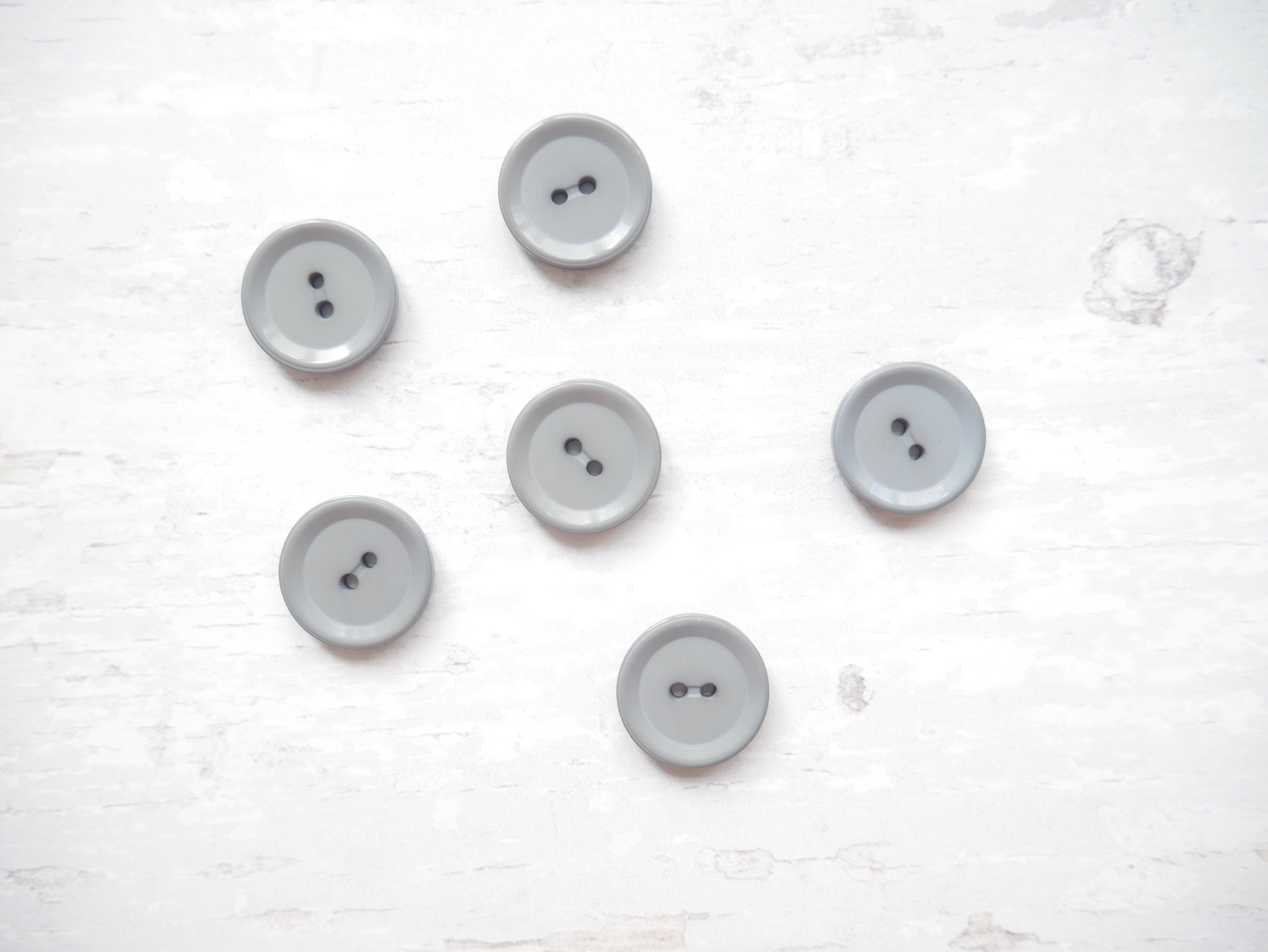 2-Hole 15mm Shine Button in Eucalyptus-Button-Flying Bobbins Haberdashery