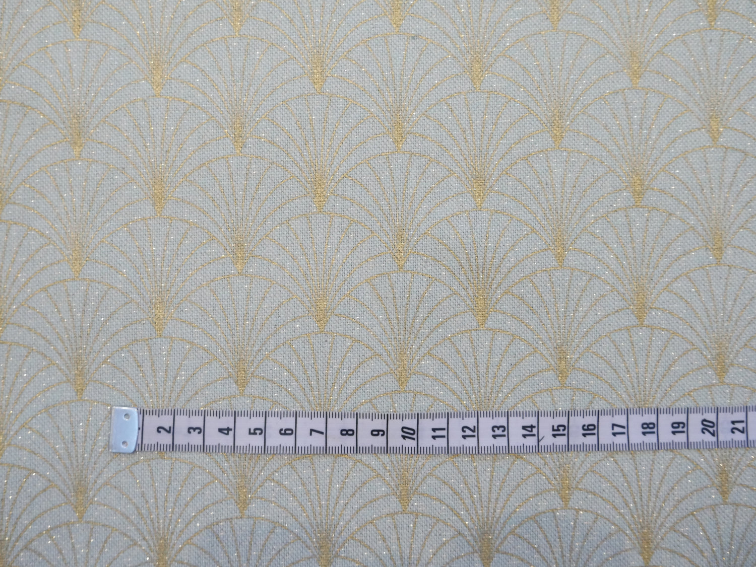 Art Deco Sparkle Half Panama, Mint £15 p/m-Fabric-Flying Bobbins Haberdashery