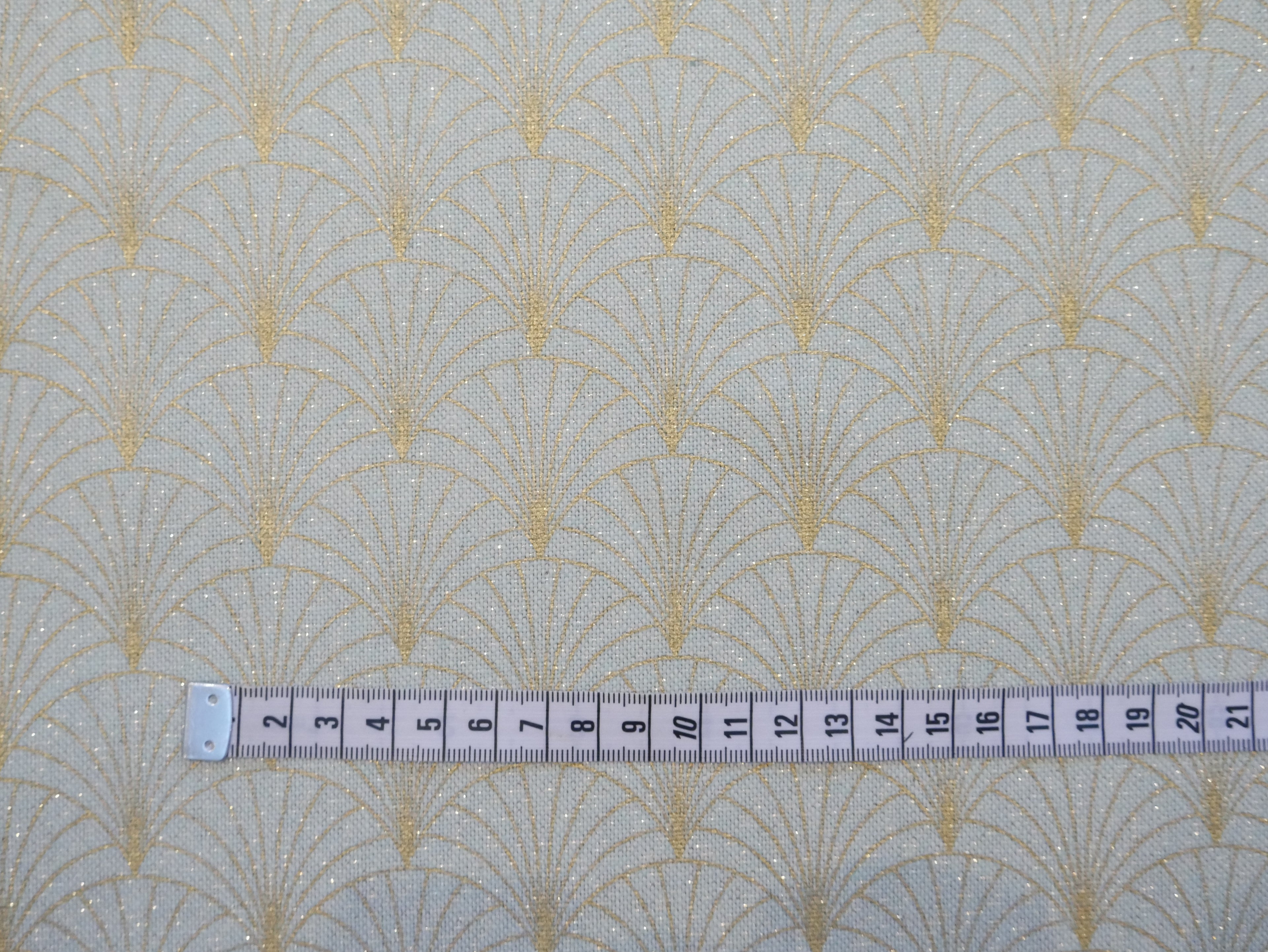 Art Deco Sparkle Half Panama, Mint £15 p/m-Fabric-Flying Bobbins Haberdashery