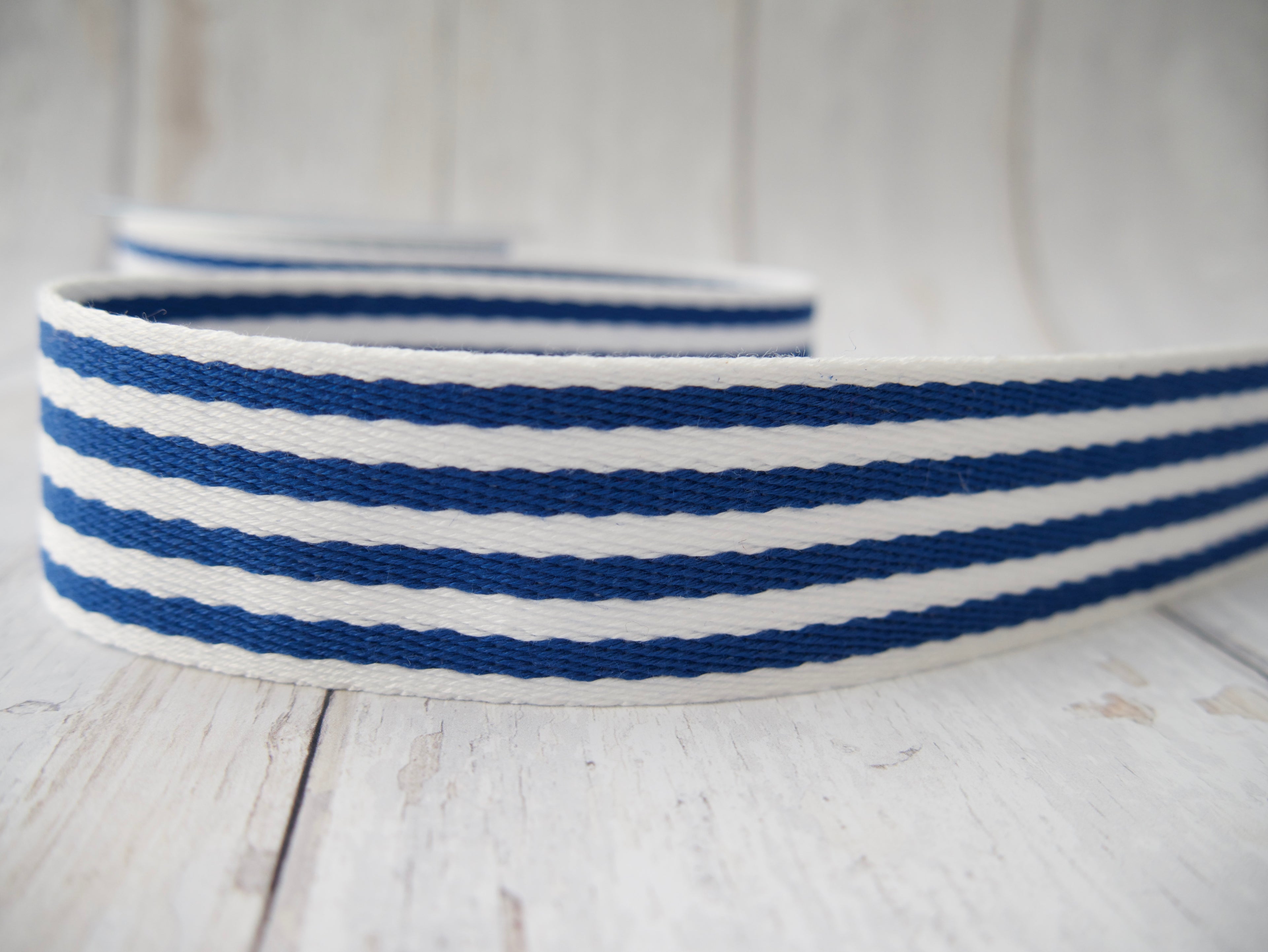 38mm Stripe Webbing - Royal-Webbing-Flying Bobbins Haberdashery