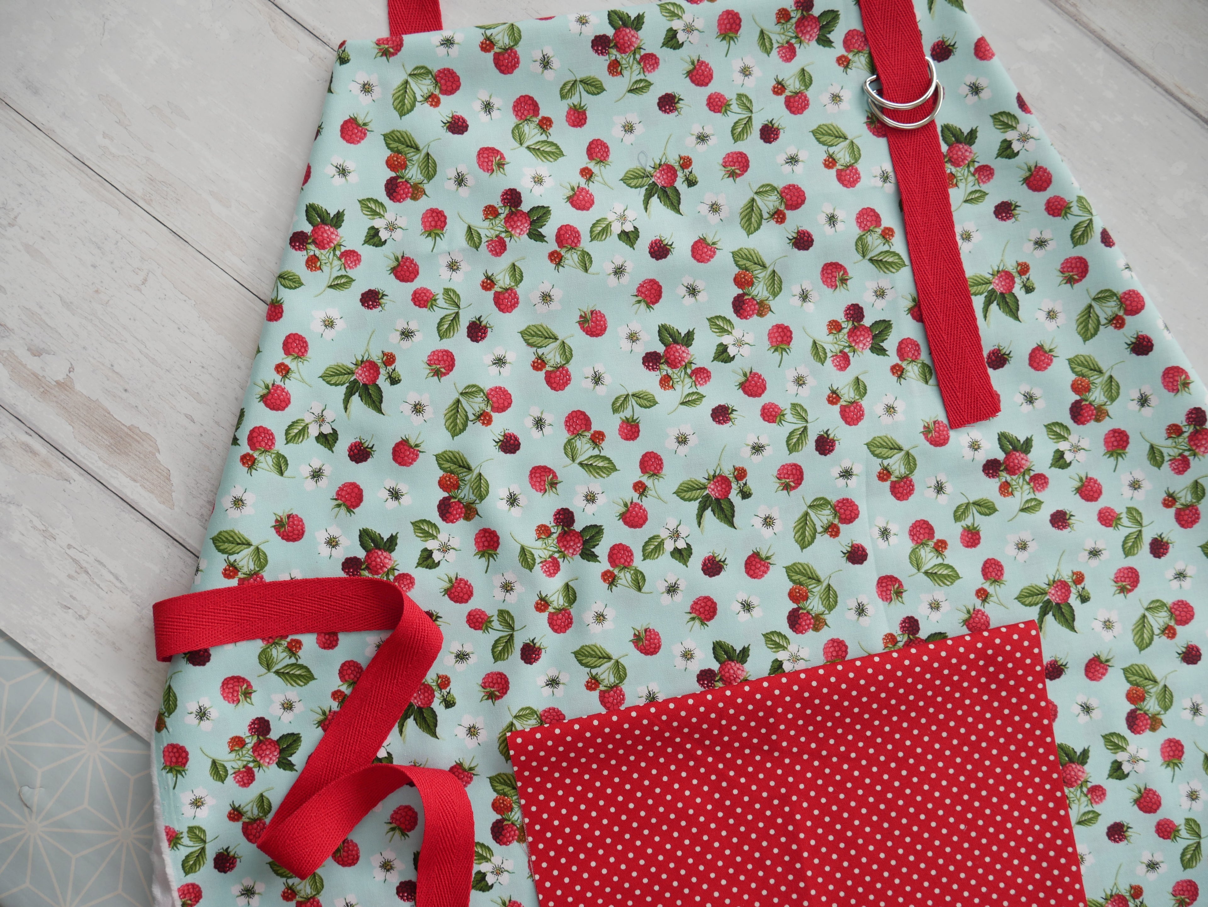 Apron Making Kit - Raspberries-Sewing Kit-Flying Bobbins Haberdashery