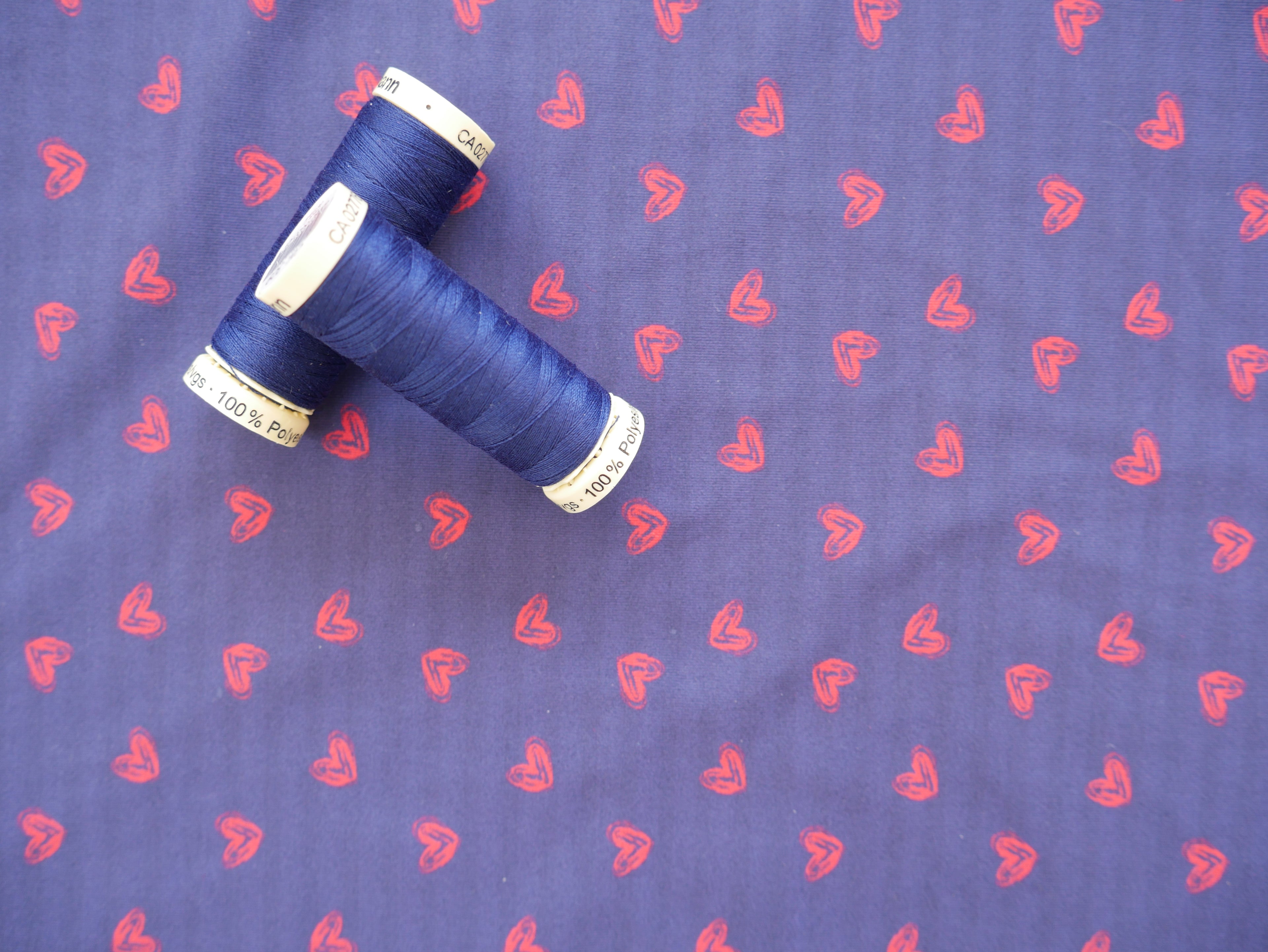 Lady McElroy Newcastle Heart Print Swimwear Jersey, £17.50 p/m-Swimwear Fabric-Flying Bobbins Haberdashery