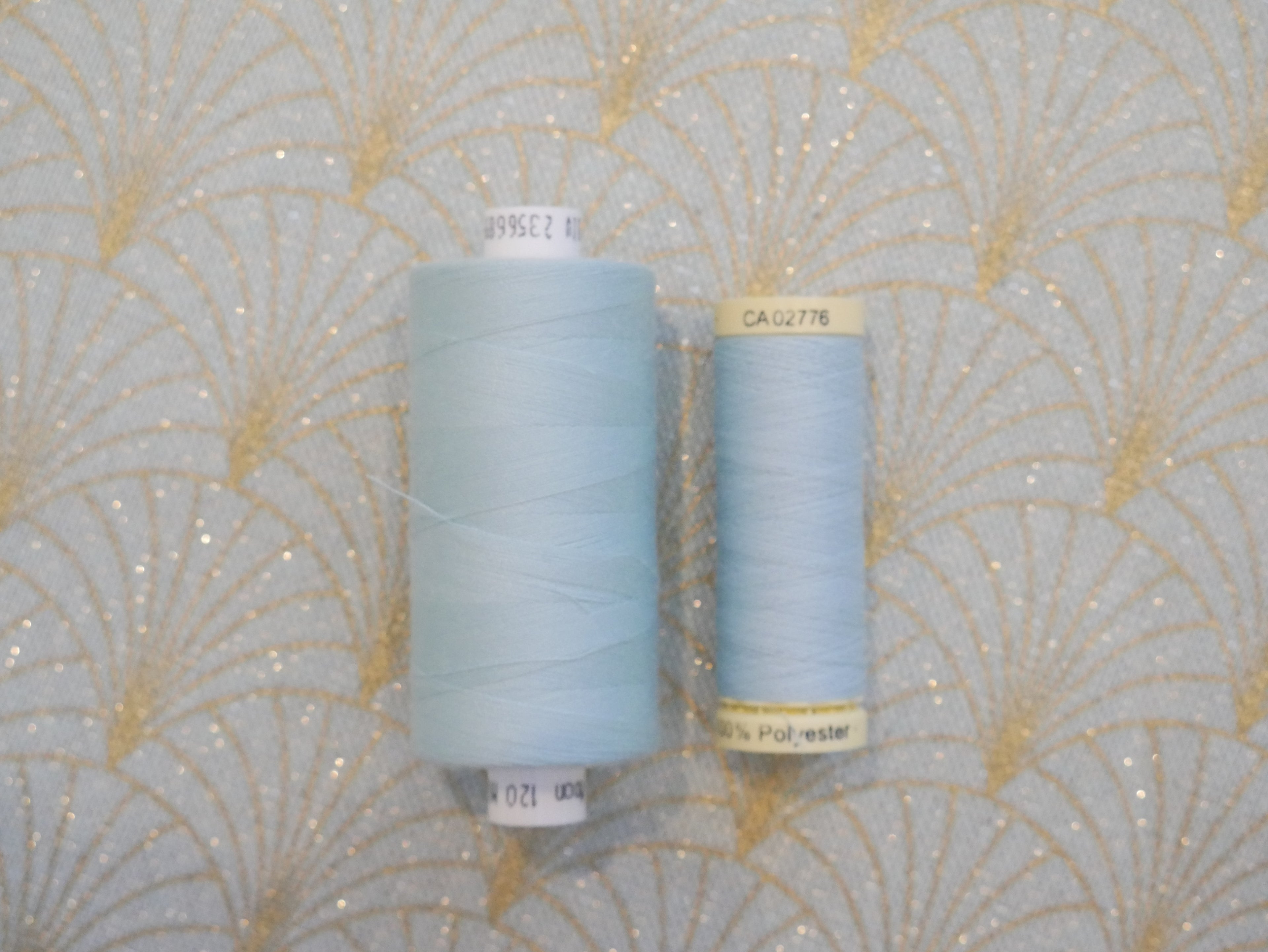 Art Deco Sparkle Half Panama, Mint £15 p/m-Fabric-Flying Bobbins Haberdashery