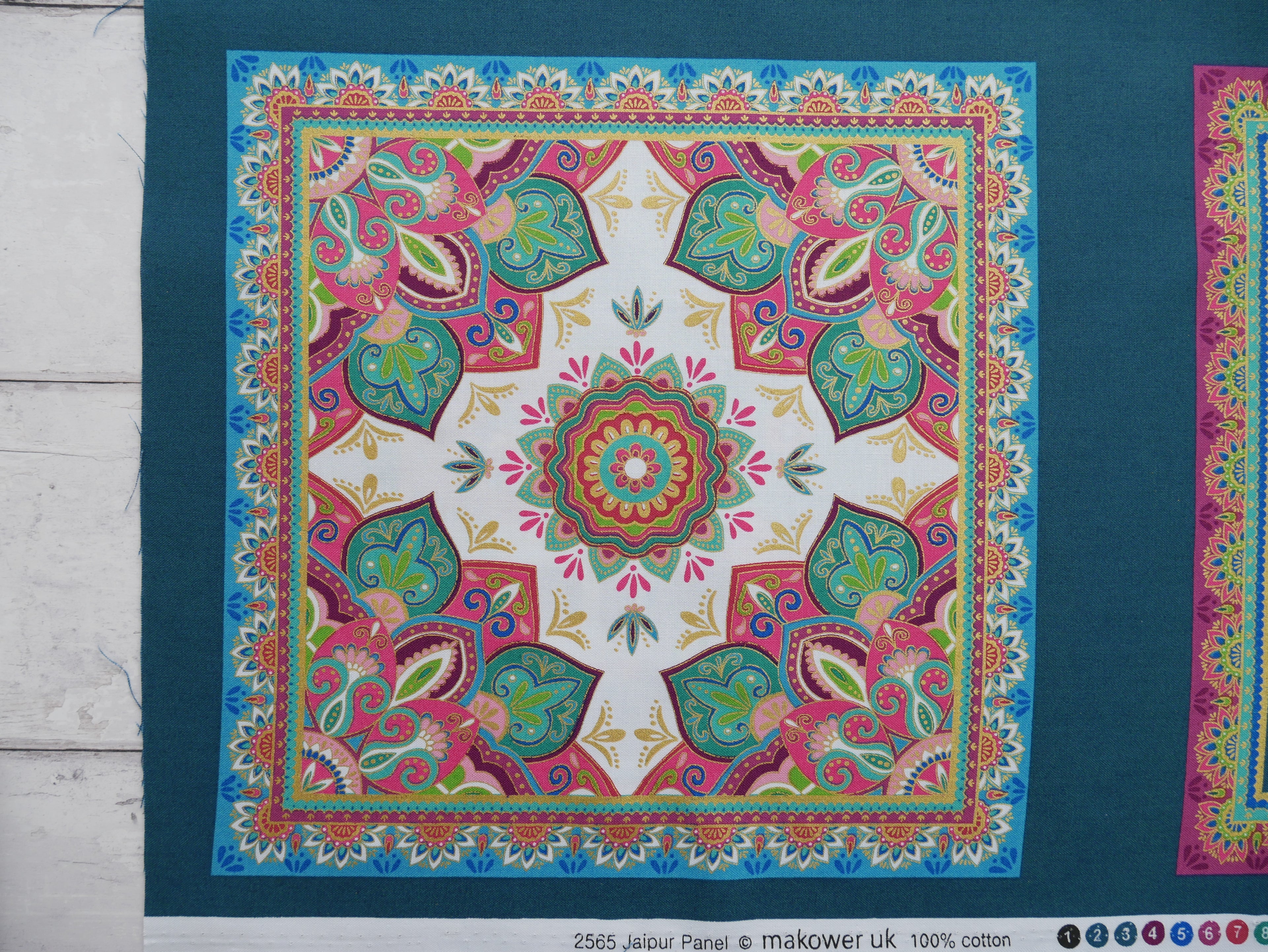 Jaipur Panel Printed Cotton Panel, £7.50-Cotton-Flying Bobbins Haberdashery
