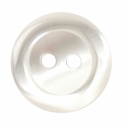 Milward 15mm, 2-Hole Buttons in White x 5-Button-Flying Bobbins Haberdashery