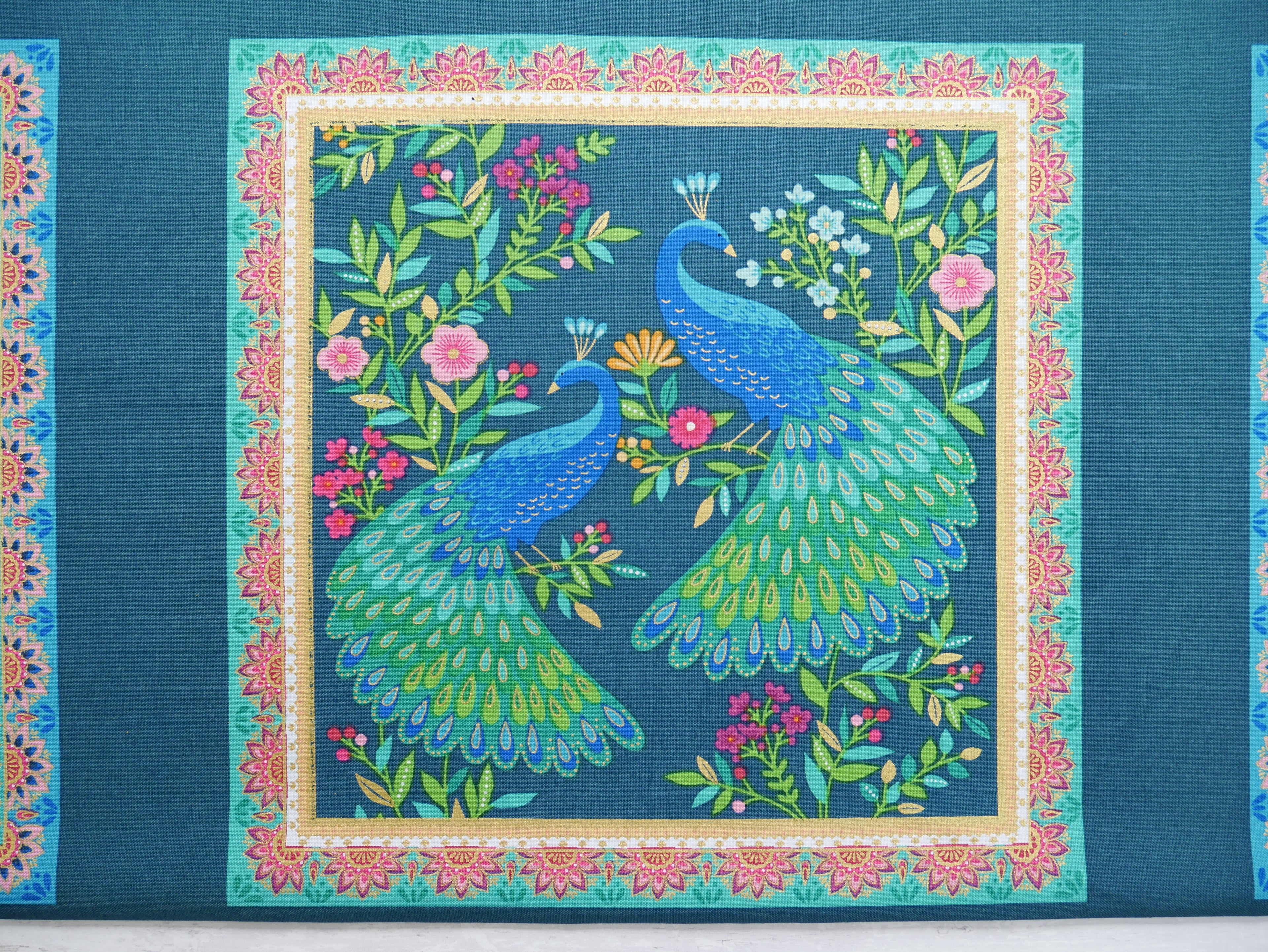 Jaipur Panel Printed Cotton Panel, £7.50-Cotton-Flying Bobbins Haberdashery