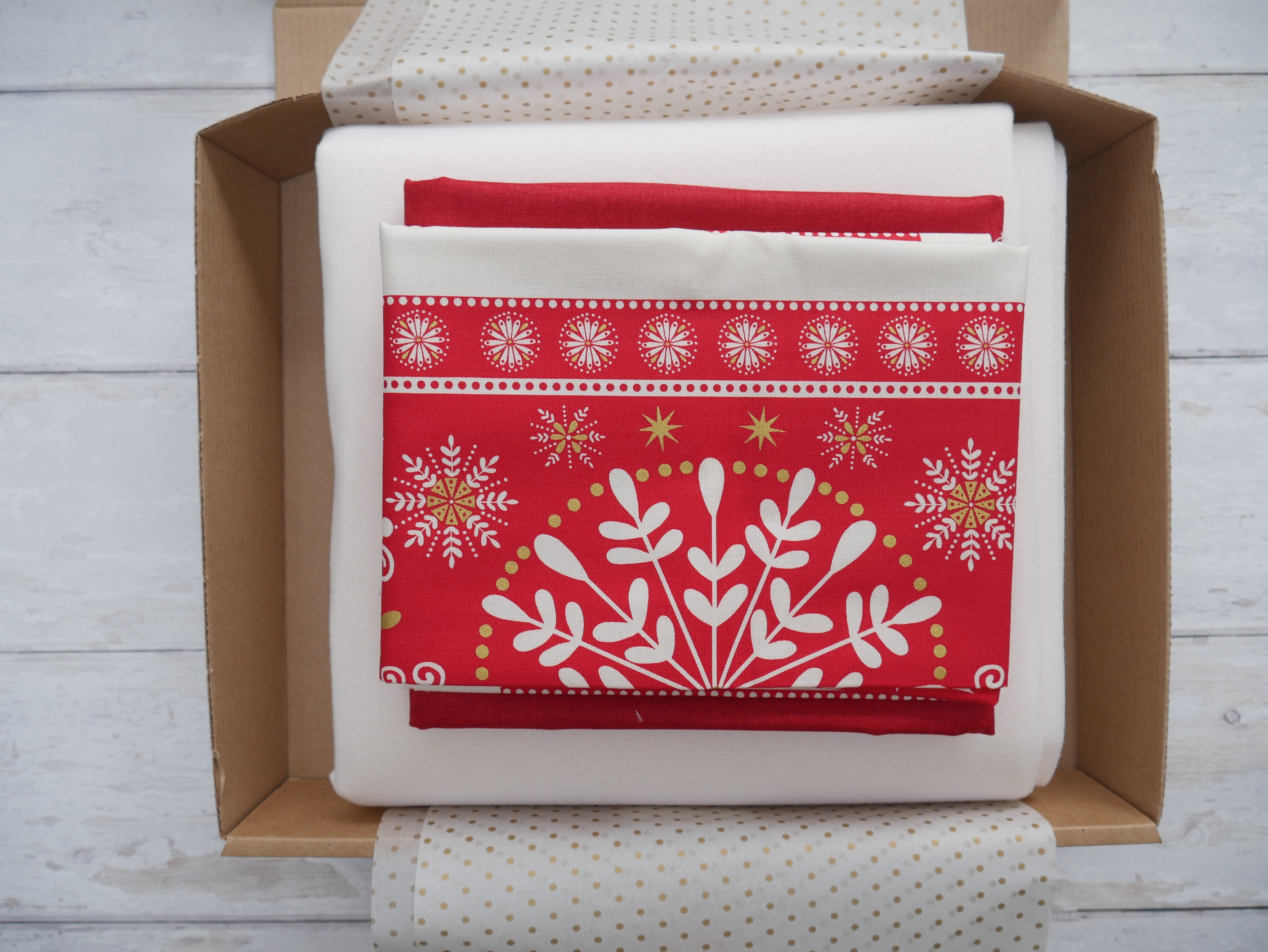 Placemat Making Kit & Sew-Along, Red-Cotton-Flying Bobbins Haberdashery