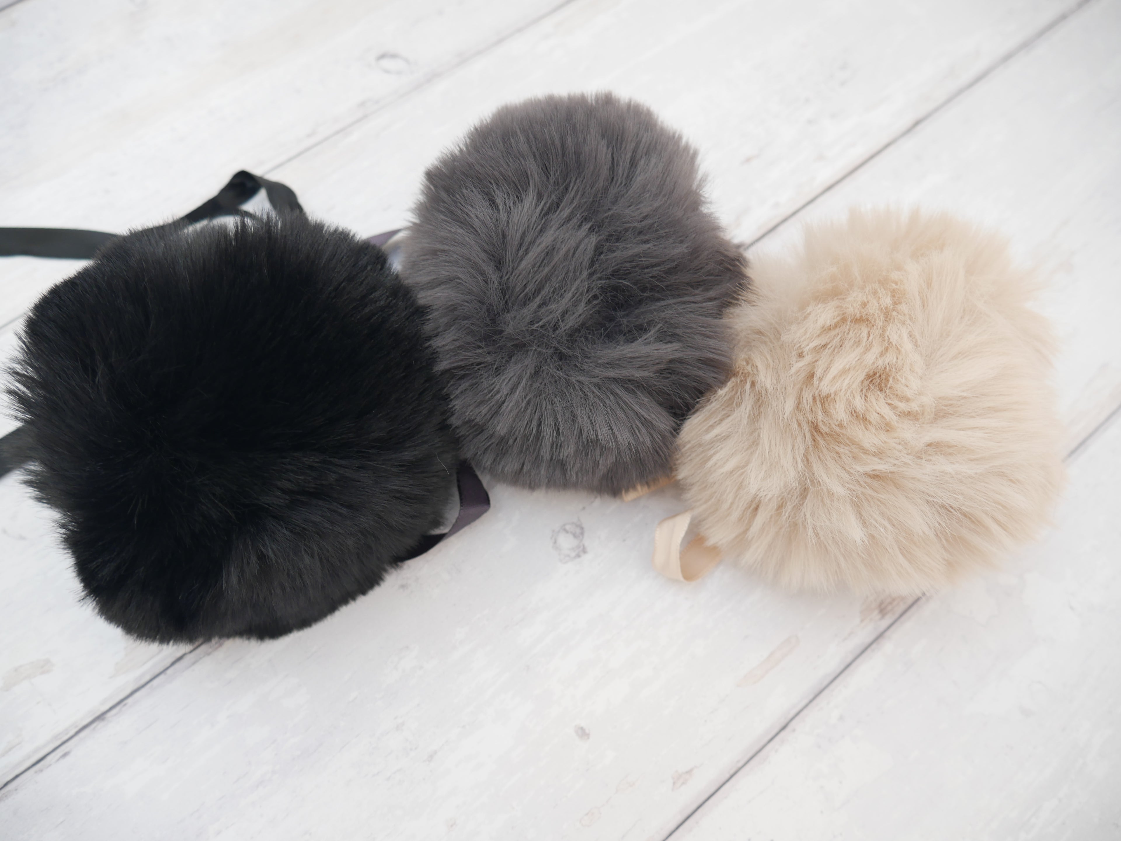 Fur Pom Pom, Blush-Flying Bobbins Haberdashery