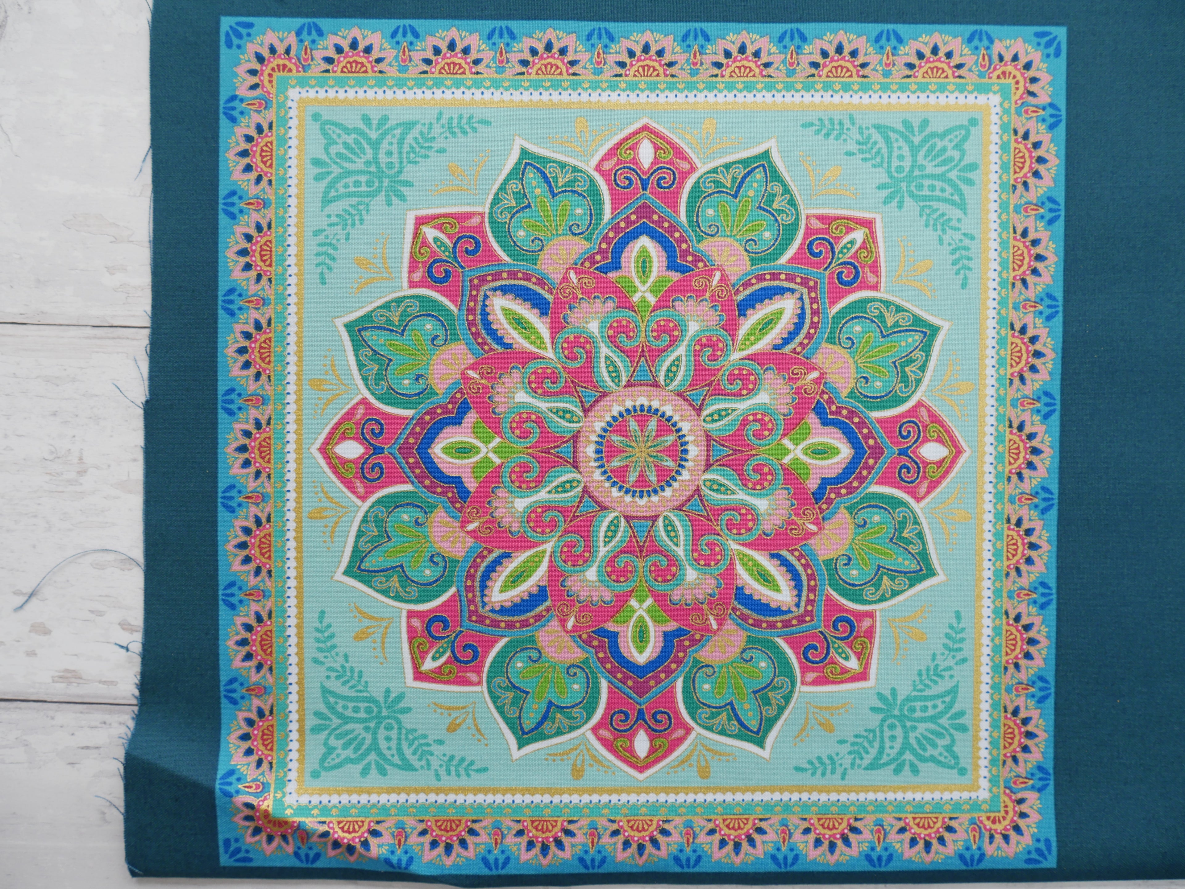 Jaipur Panel Printed Cotton Panel, £7.50-Cotton-Flying Bobbins Haberdashery