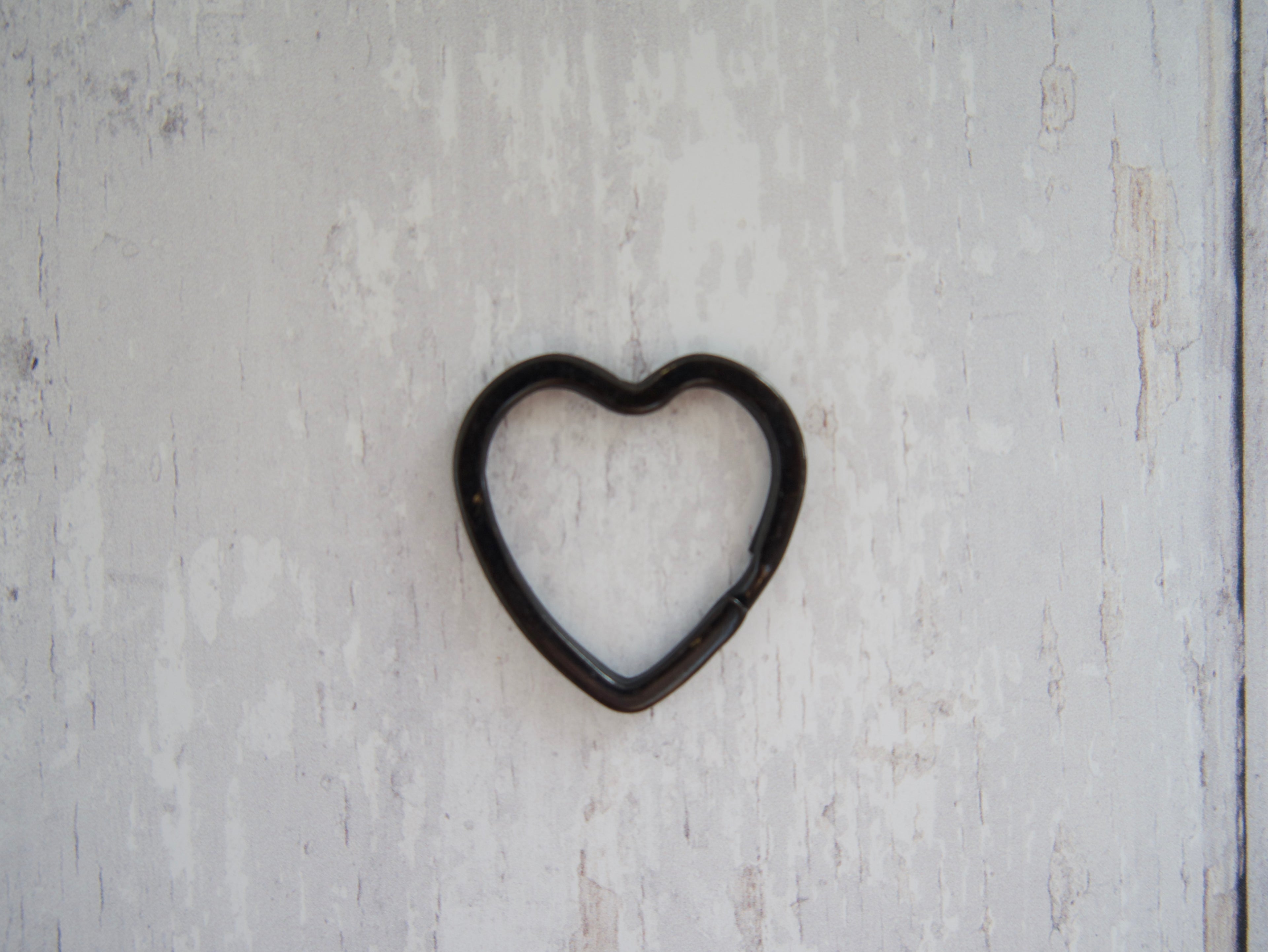 Split Ring, Heart Shape-Trim-Flying Bobbins Haberdashery
