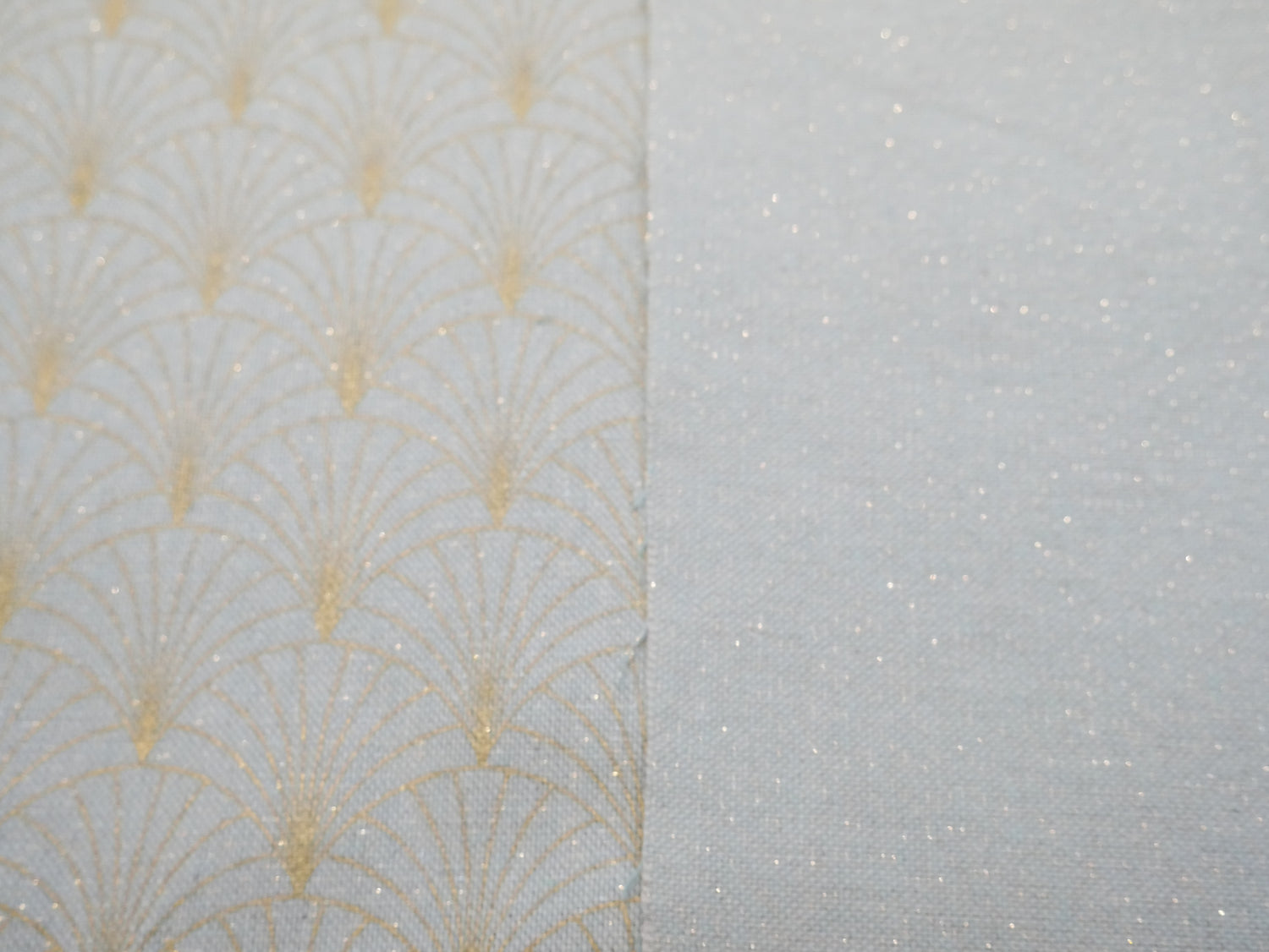Art Deco Sparkle Half Panama, Mint £15 p/m-Fabric-Flying Bobbins Haberdashery