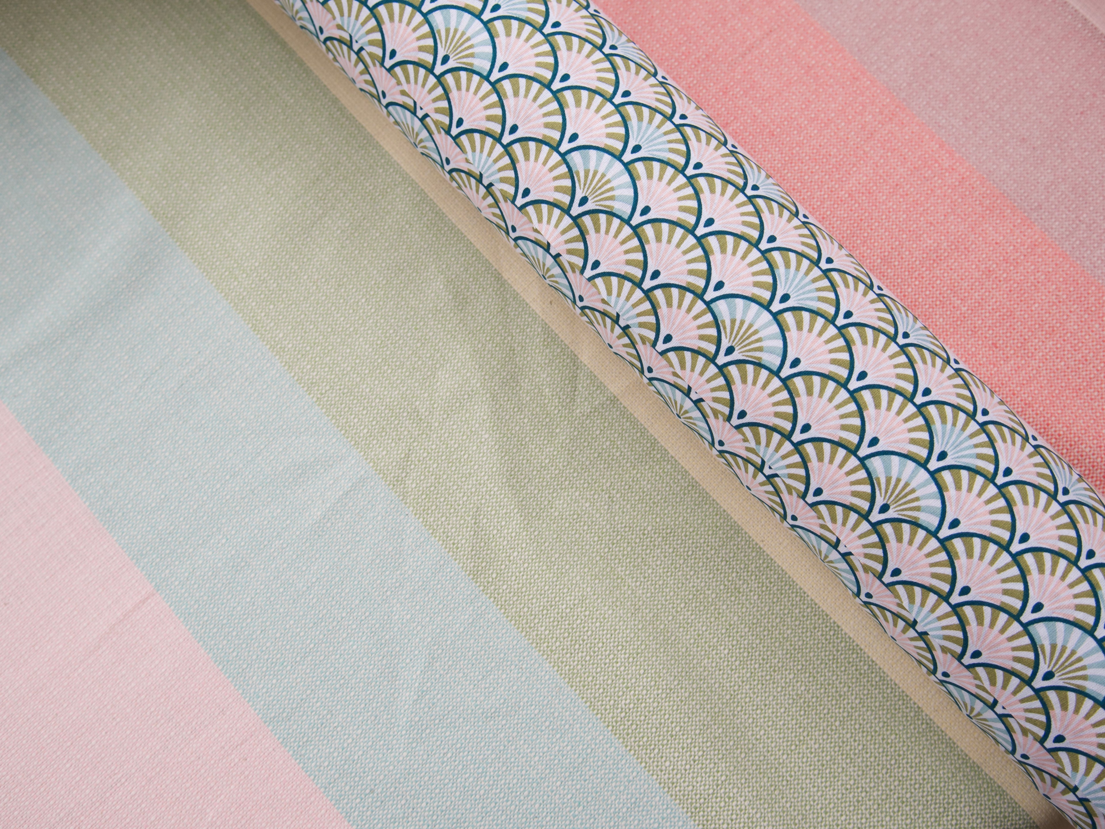Premium Dobby in Sorbet Stripes, £14.50 p/m-Fabric-Flying Bobbins Haberdashery