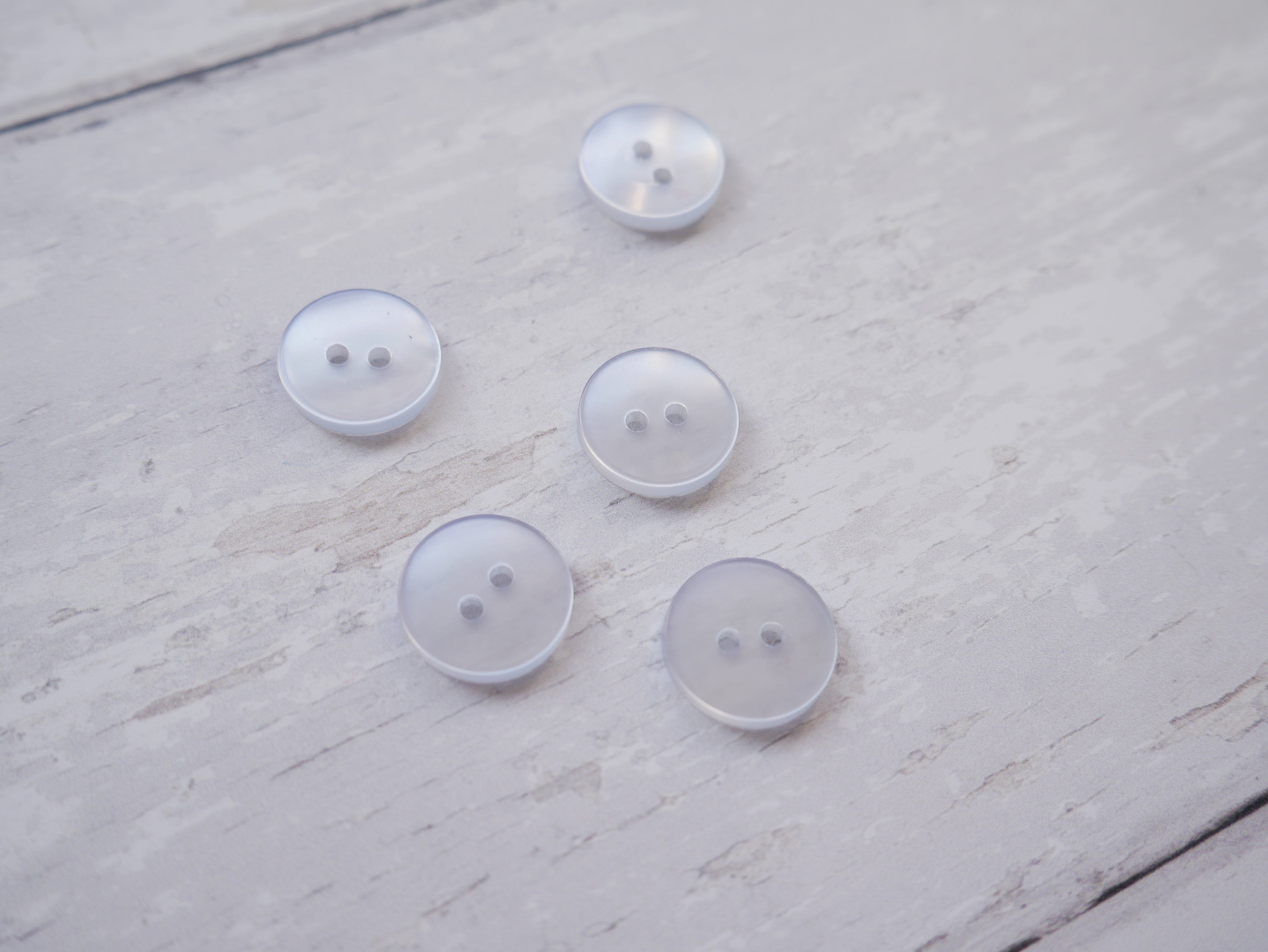 2-Hole 15mm Button in Pale Blue-Button-Flying Bobbins Haberdashery