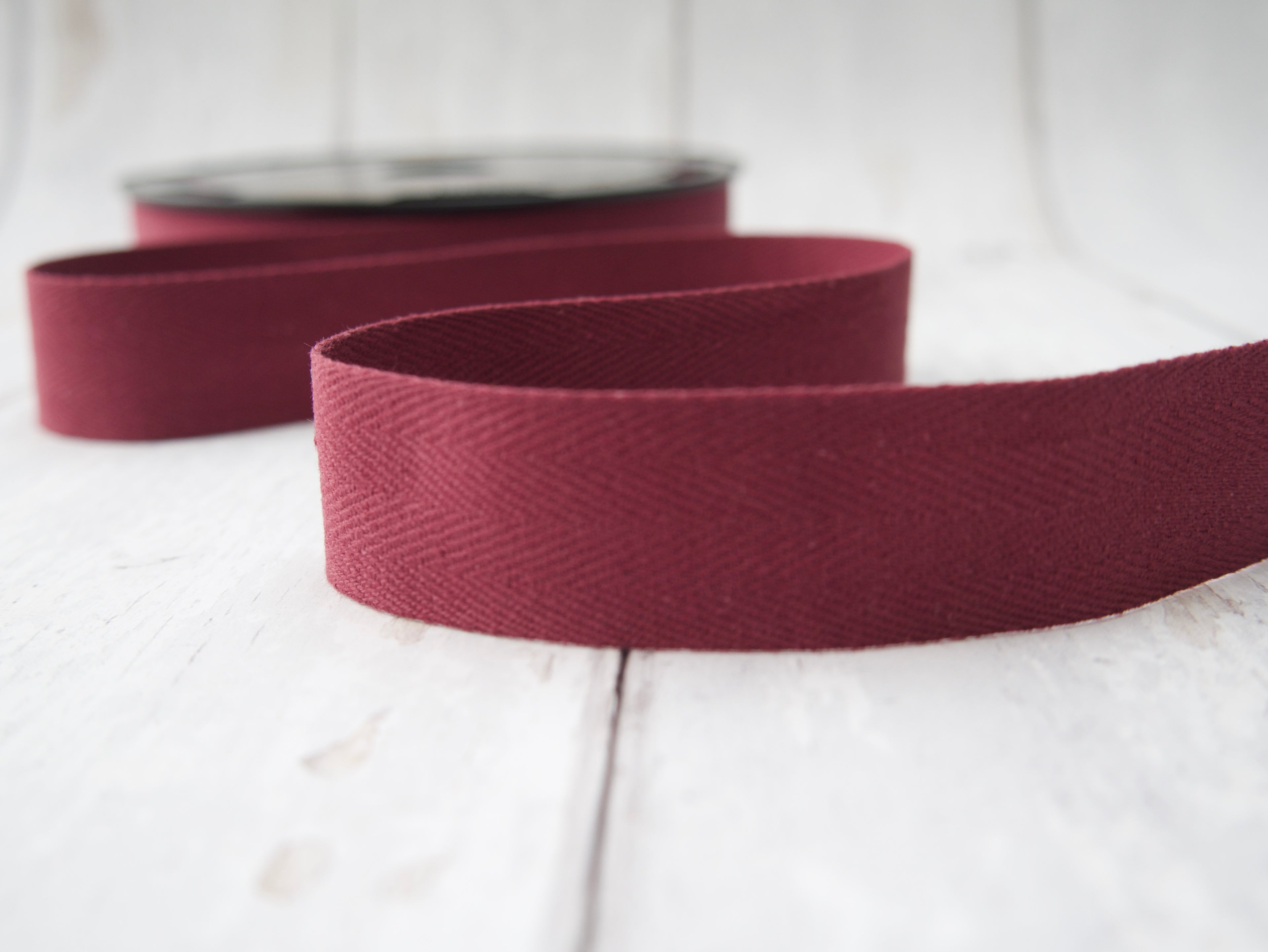 Cotton Twill Tape, 25mm-Tape-Flying Bobbins Haberdashery