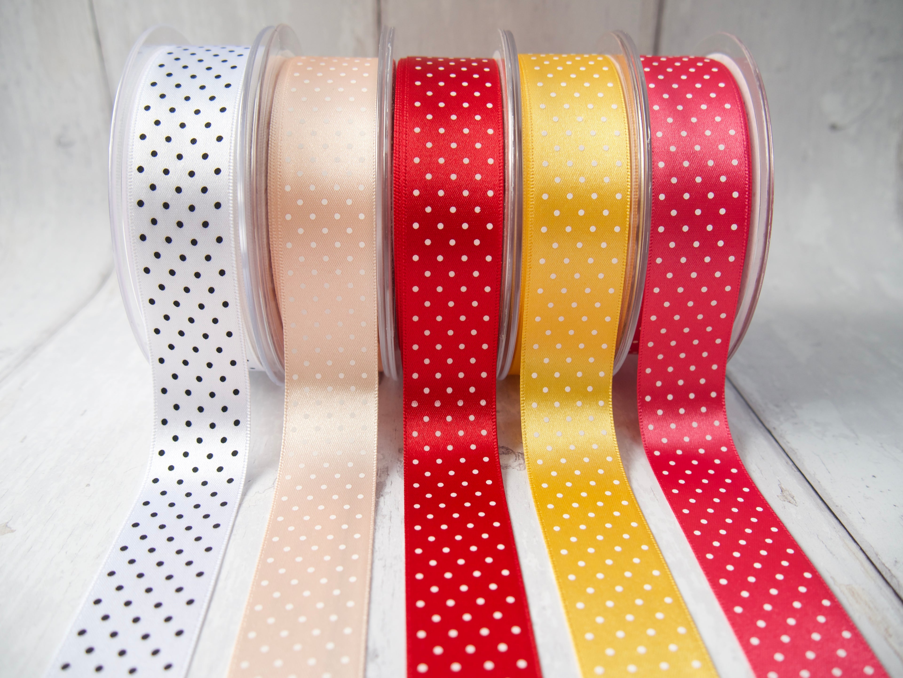 25mm Micro Dot Ribbon-Ribbon-Flying Bobbins Haberdashery