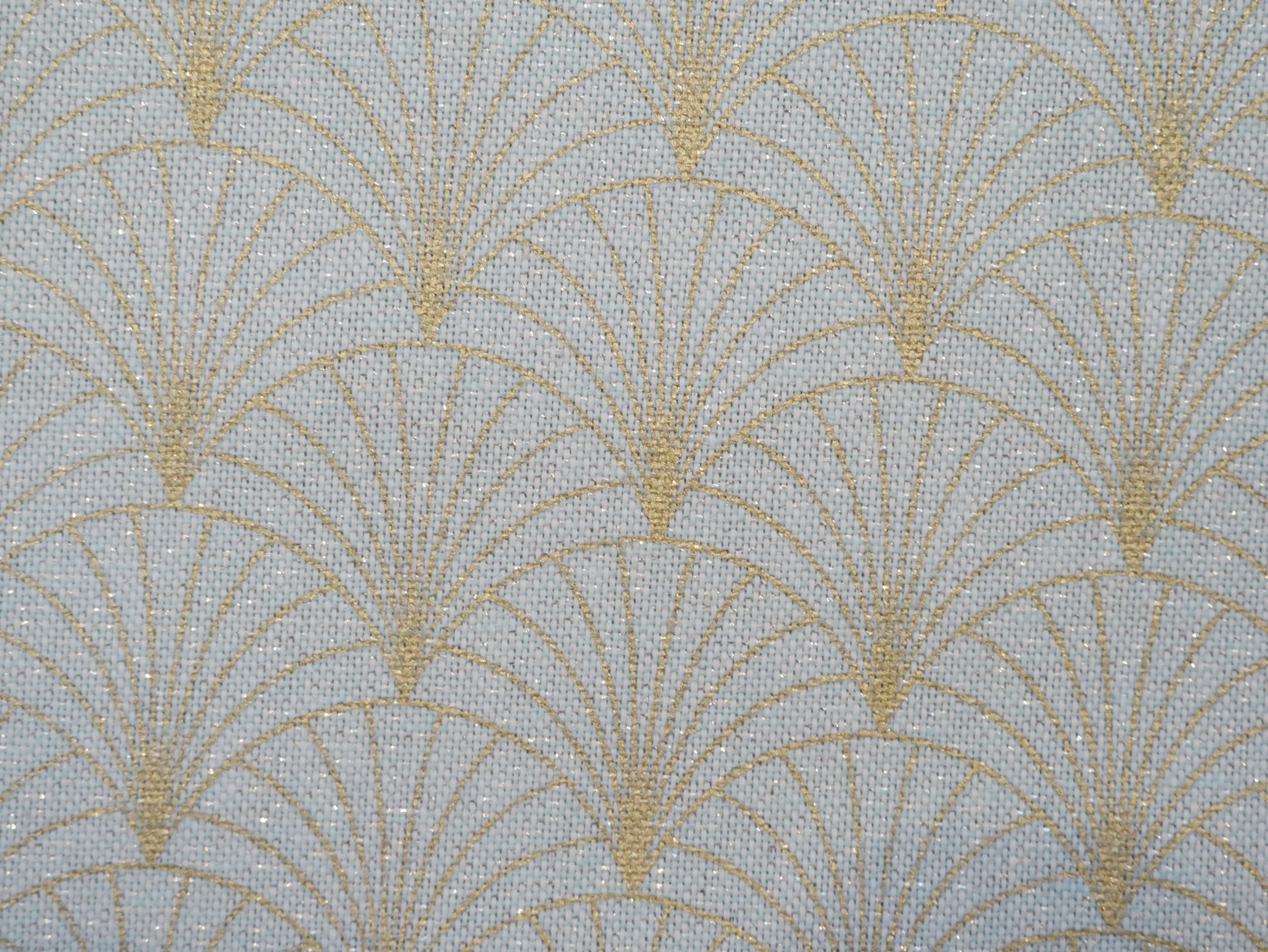 Art Deco Sparkle Half Panama, Mint £15 p/m-Fabric-Flying Bobbins Haberdashery