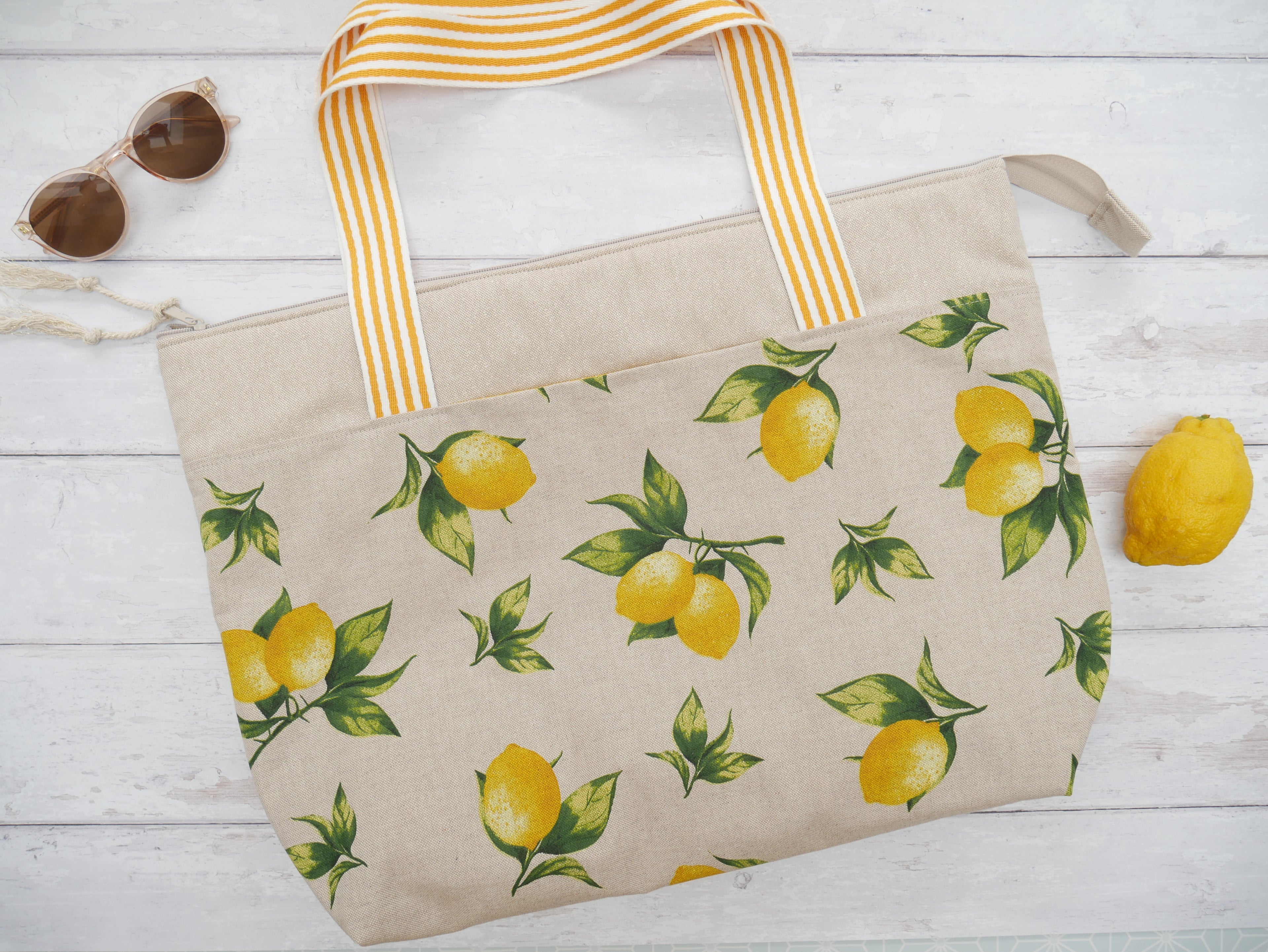 Flying Bobbins Zip Tote Bag Pattern & Tutorial-Sewing Pattern-Flying Bobbins Haberdashery