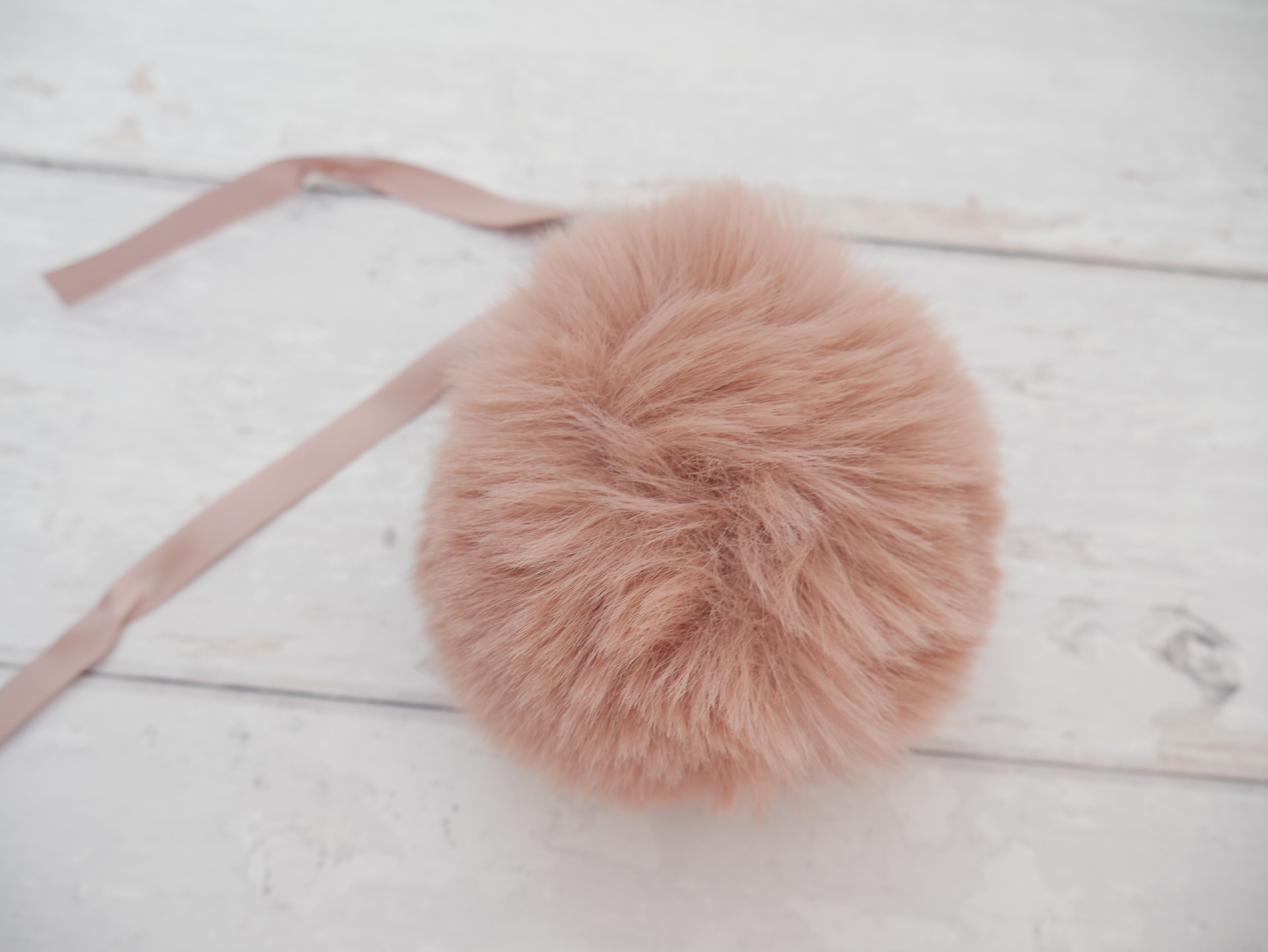 Fur Pom Pom, Blush-Flying Bobbins Haberdashery