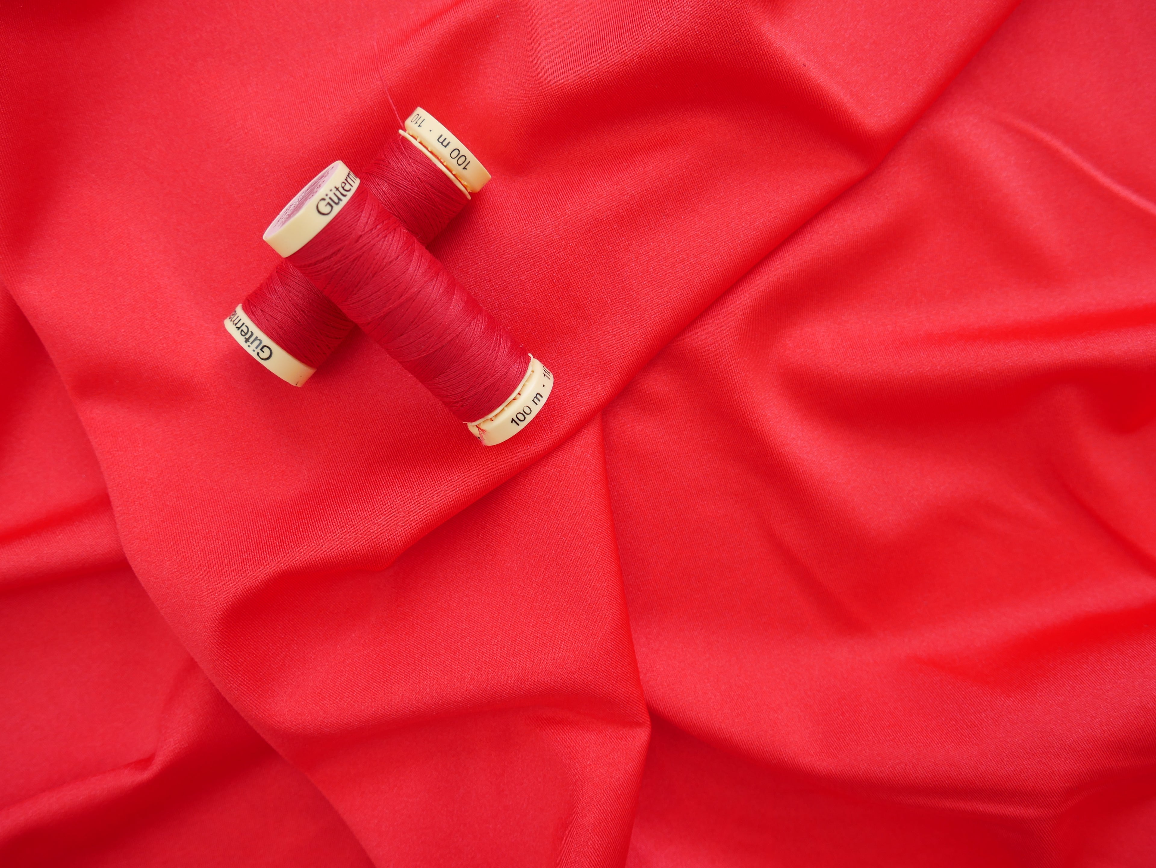 Red All-Way-Stretch Swimwear Jersey, £6.00 p/m-Swimwear Fabric-Flying Bobbins Haberdashery