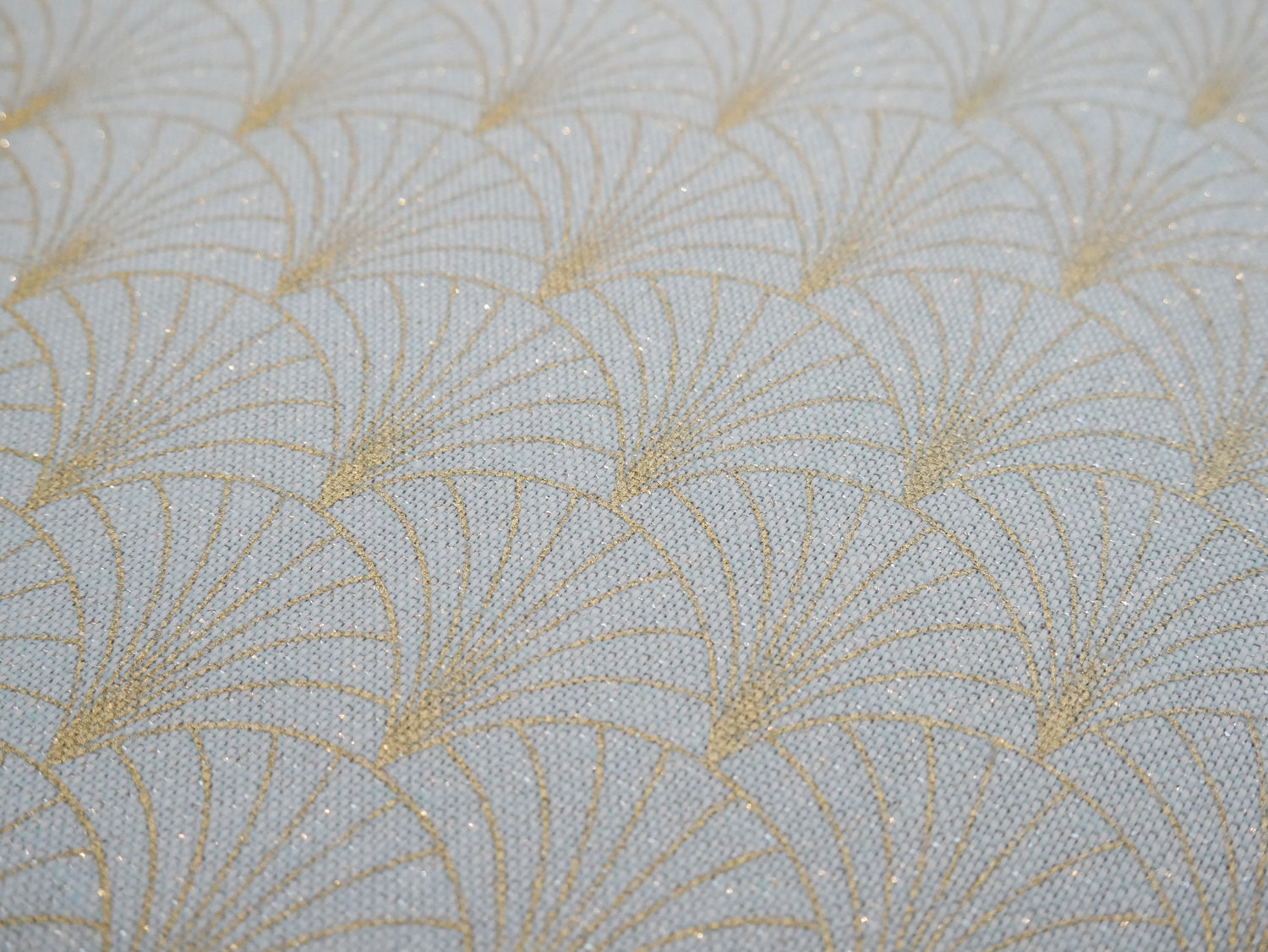 Art Deco Sparkle Half Panama, Mint £15 p/m-Fabric-Flying Bobbins Haberdashery