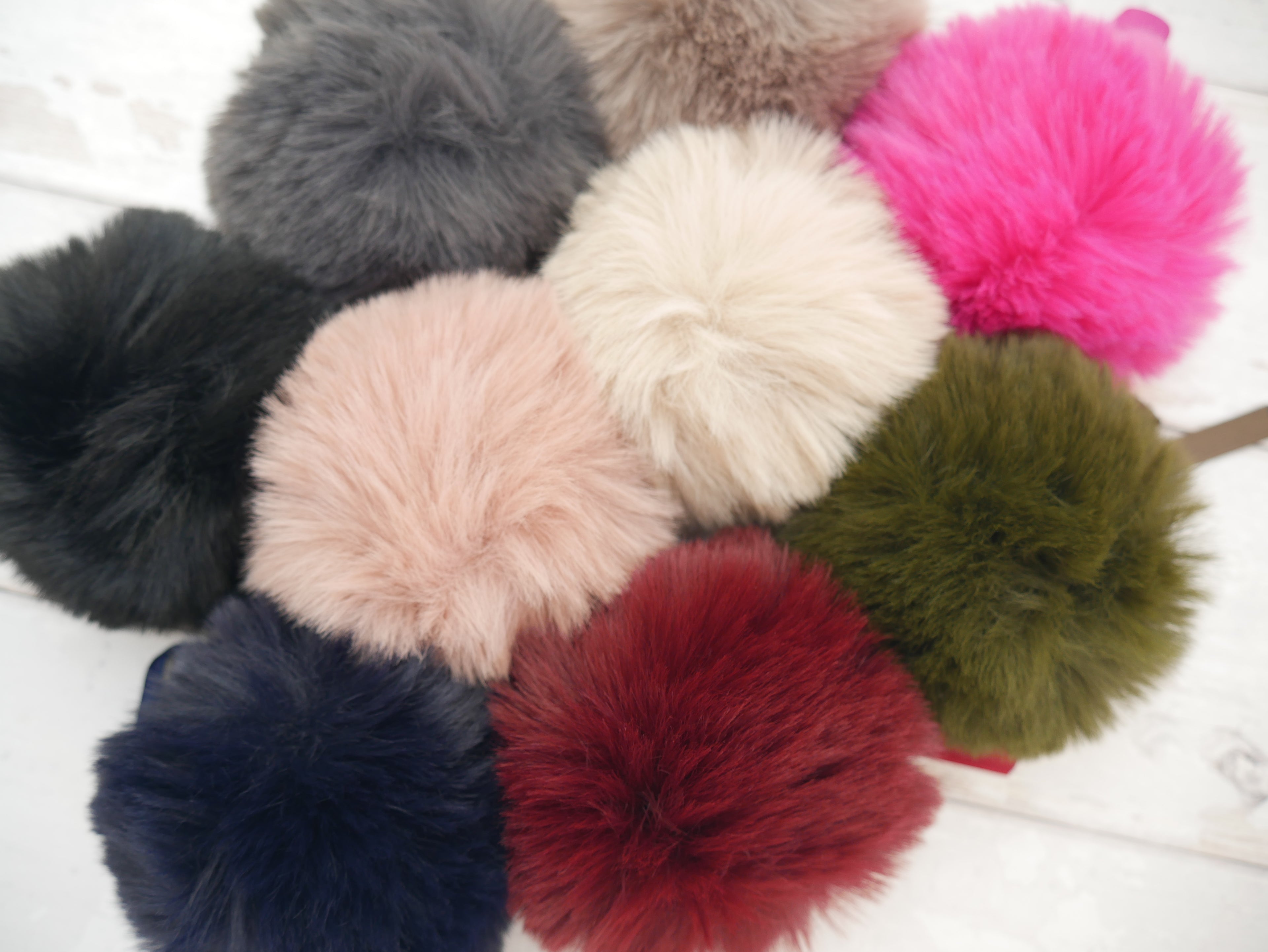 Fur Pom Pom, Blush-Flying Bobbins Haberdashery