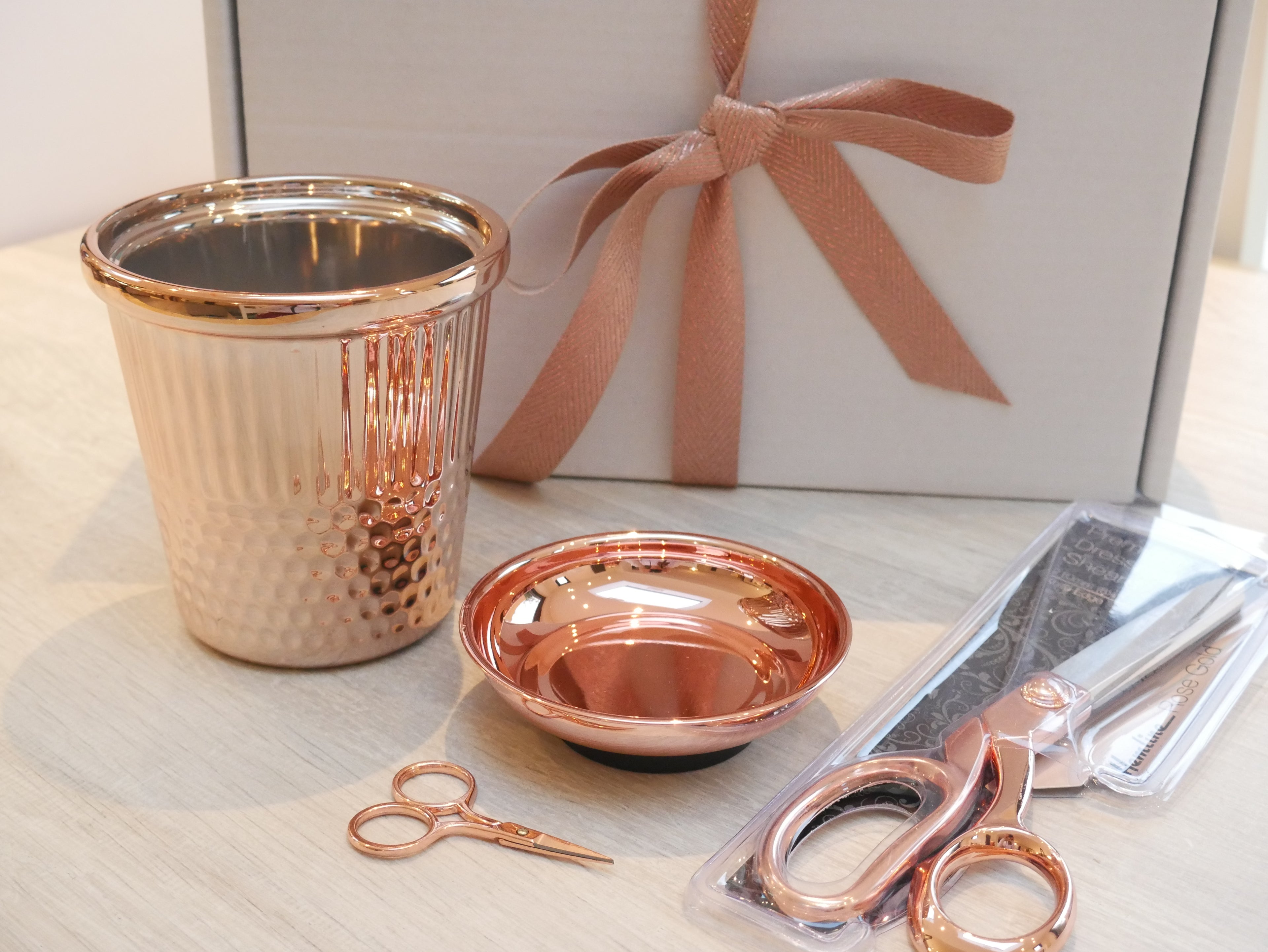 The Flying Bobbins Rose Gold Gift Box-Gift Box-Flying Bobbins Haberdashery