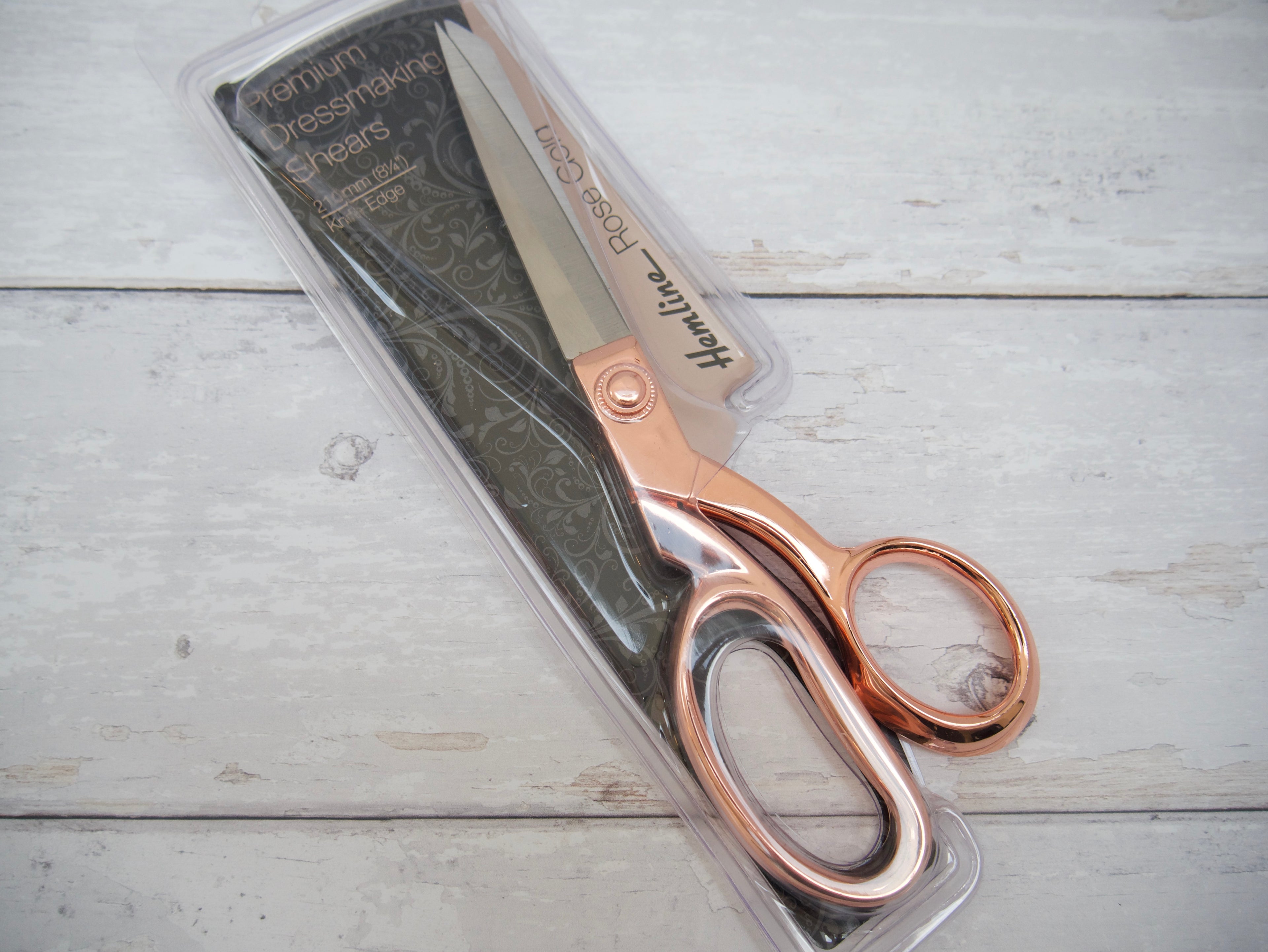 Hemline Rose Gold Dressmaking Scissors-Tools-Flying Bobbins Haberdashery