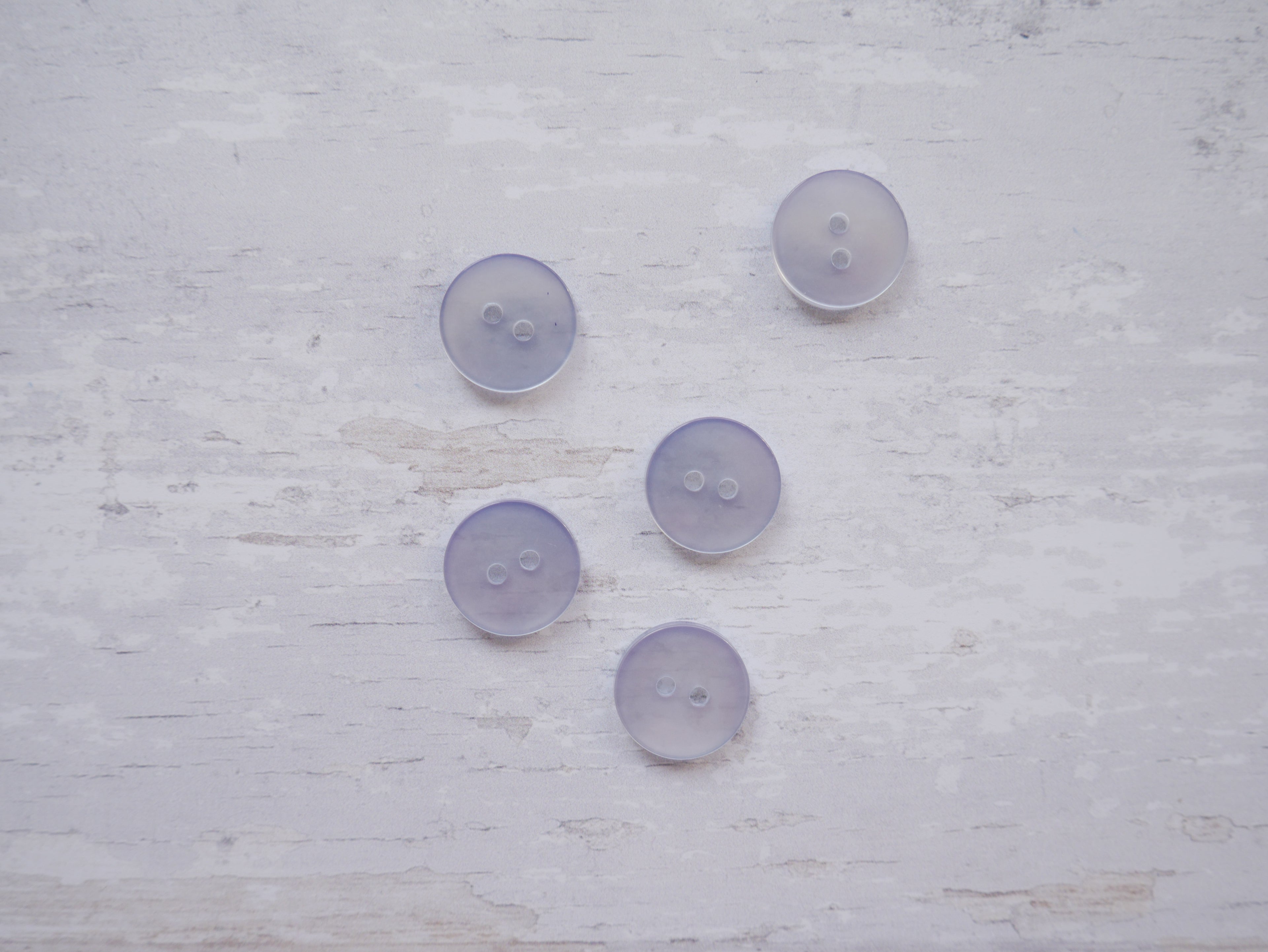 2-Hole 15mm Button in Pale Blue-Button-Flying Bobbins Haberdashery