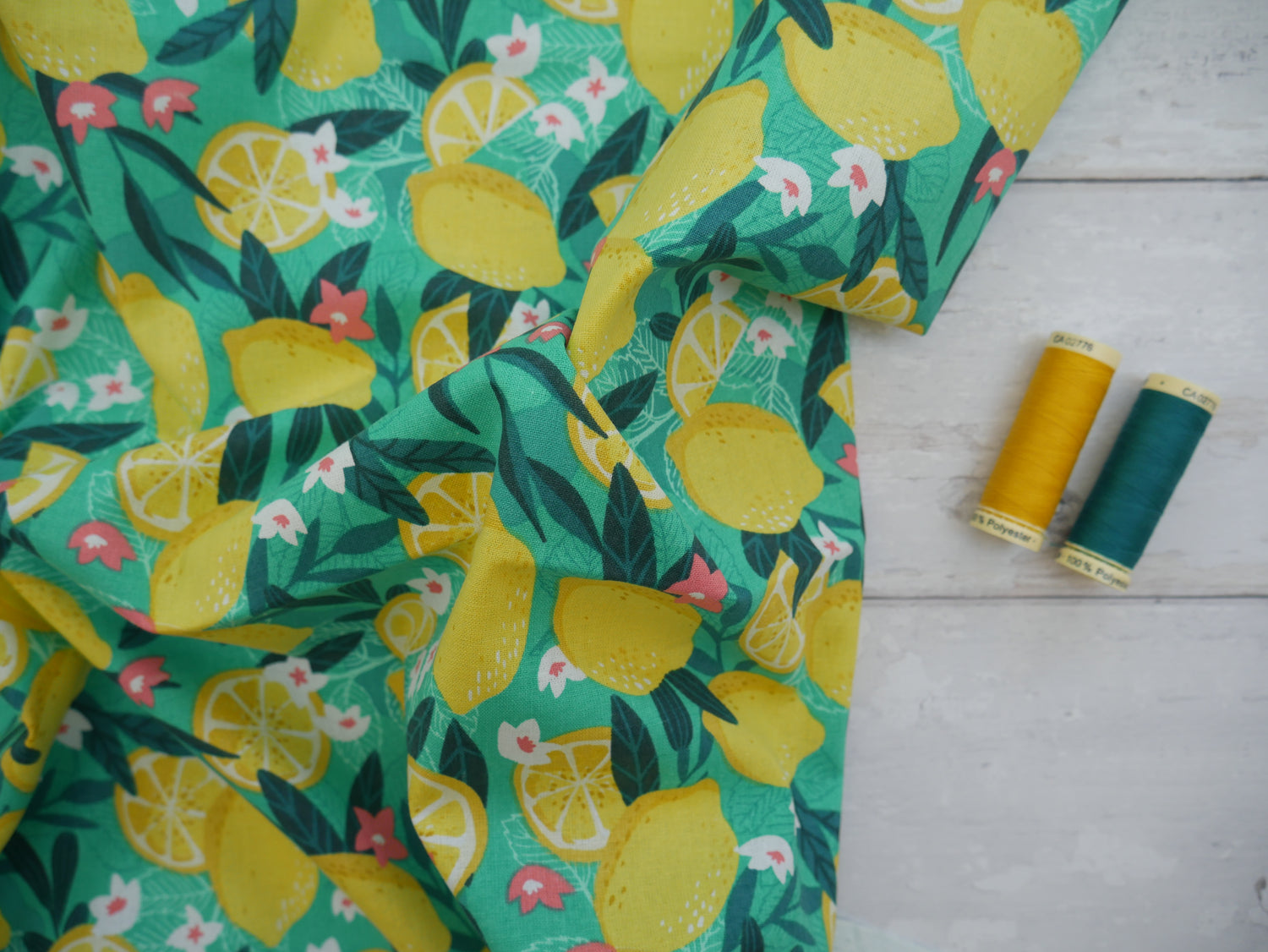 Gone Wild Lemons - 100% Cotton, £9.50 pm-Cotton-Flying Bobbins Haberdashery