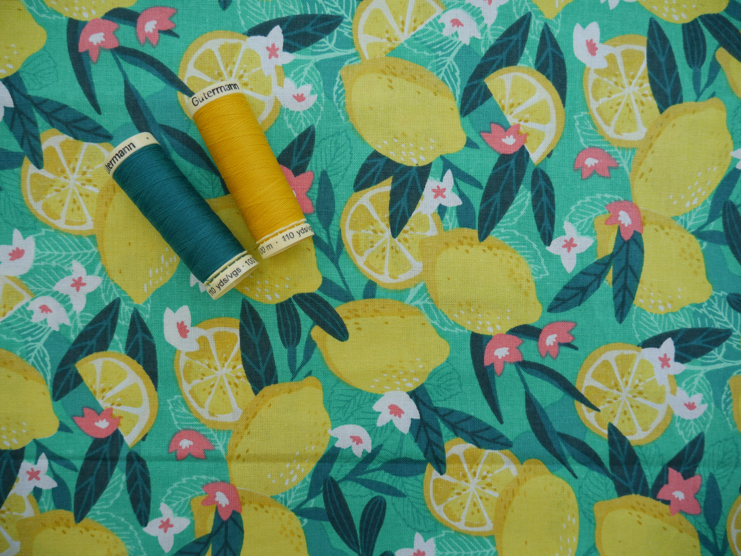 Gone Wild Lemons - 100% Cotton, £9.50 pm-Cotton-Flying Bobbins Haberdashery