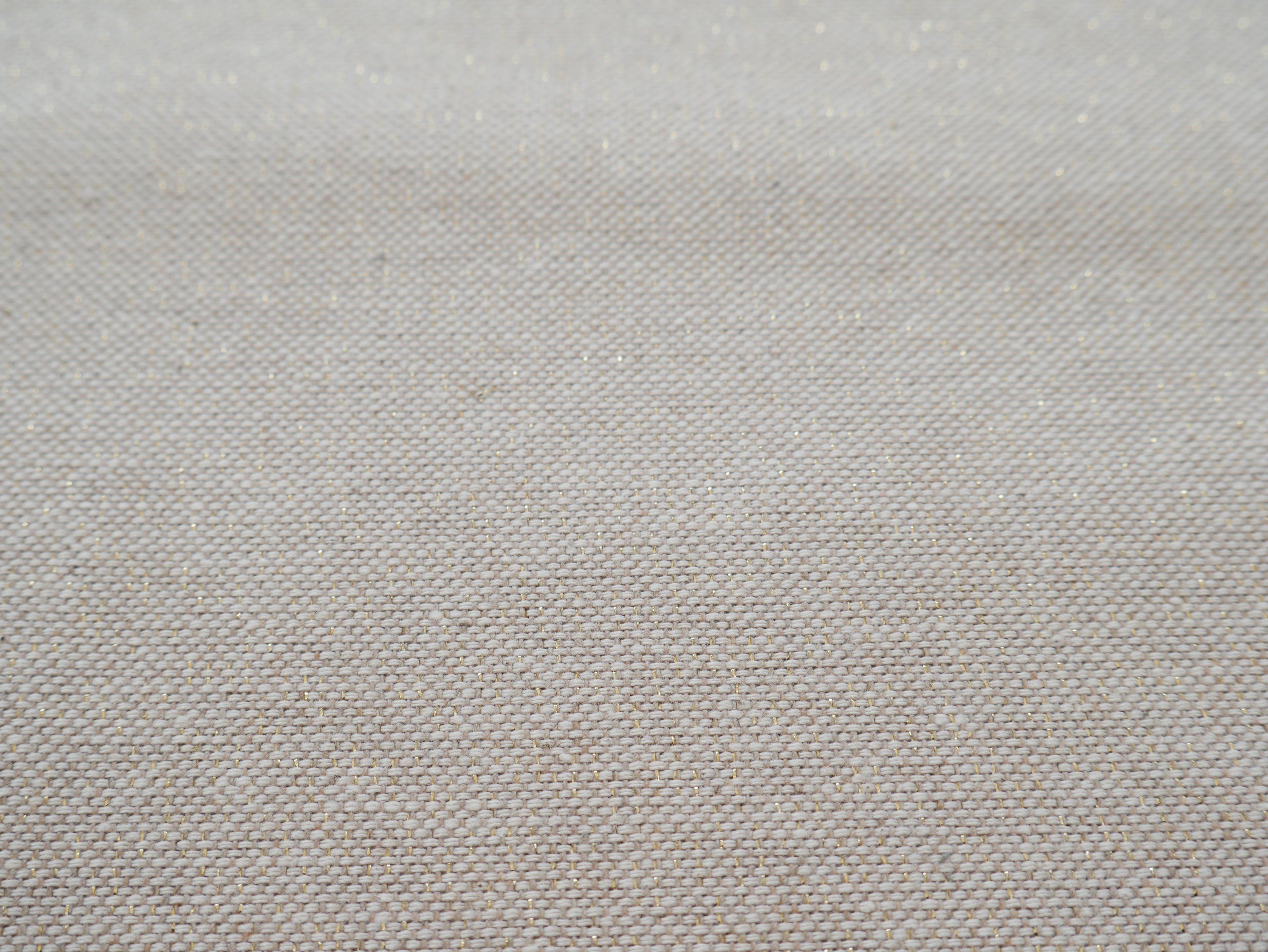 Linen-Look Half Panama with Sparkle - Natural £10.50 p/m-Fabric-Flying Bobbins Haberdashery