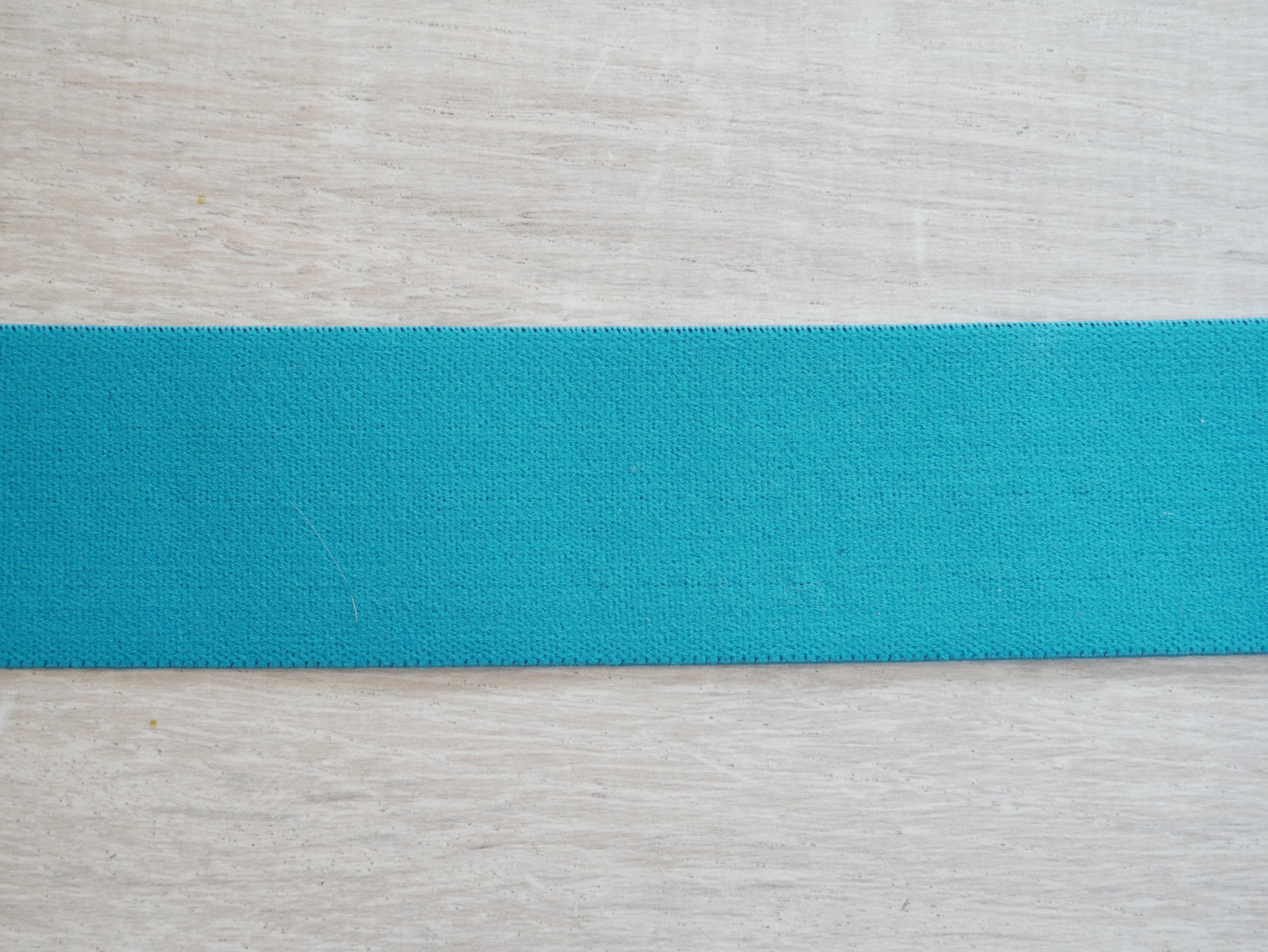 38mm Waistband Elastic - Turquoise-Elastic-Flying Bobbins Haberdashery