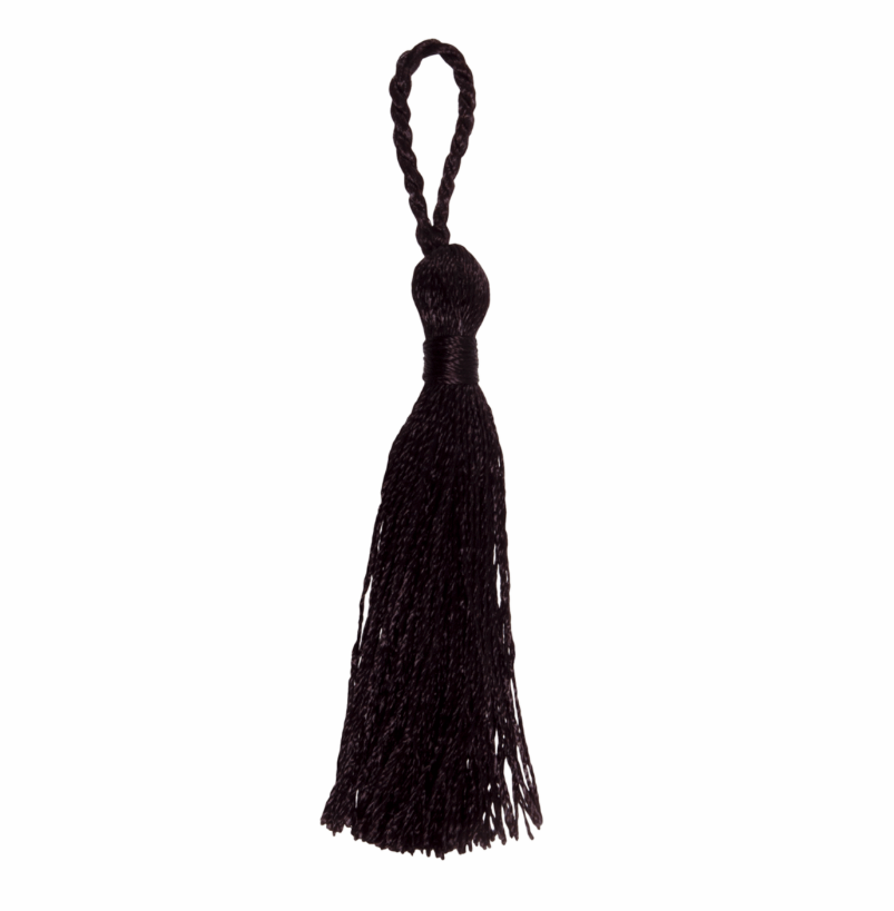 10cm Tassel, Black-Trims-Flying Bobbins Haberdashery