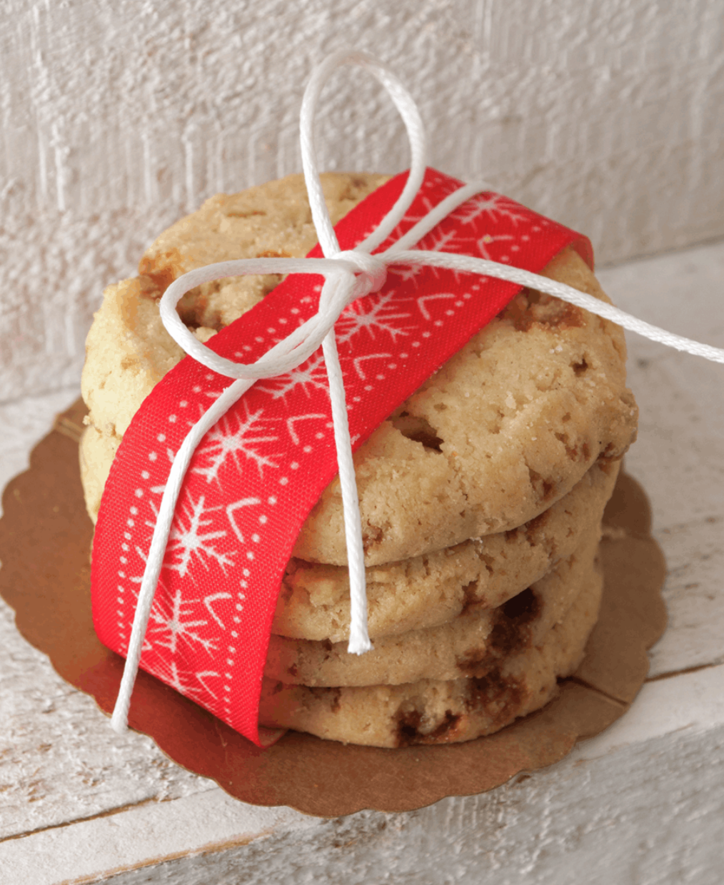 Scandi Red Flake Ribbon-Ribbon-Flying Bobbins Haberdashery